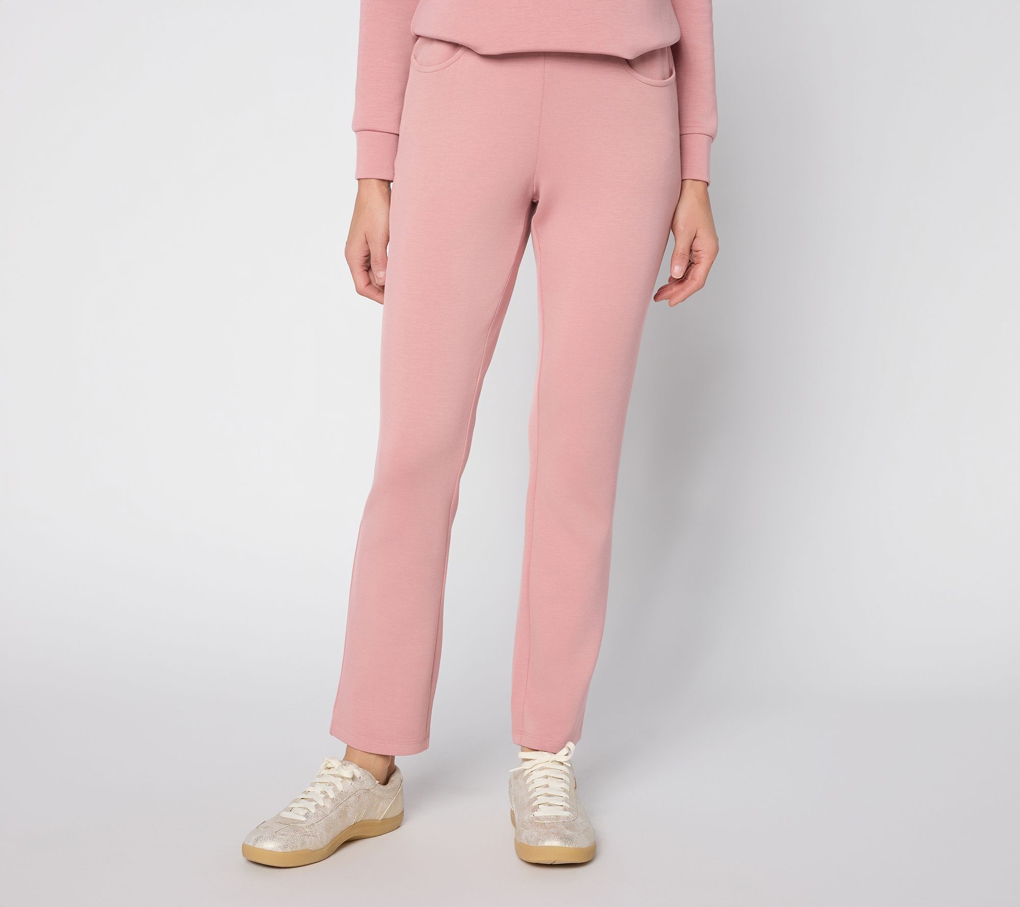 "As Is" Belle by Kim Gravel Reg ScubaLuxe Straight Leg Pants