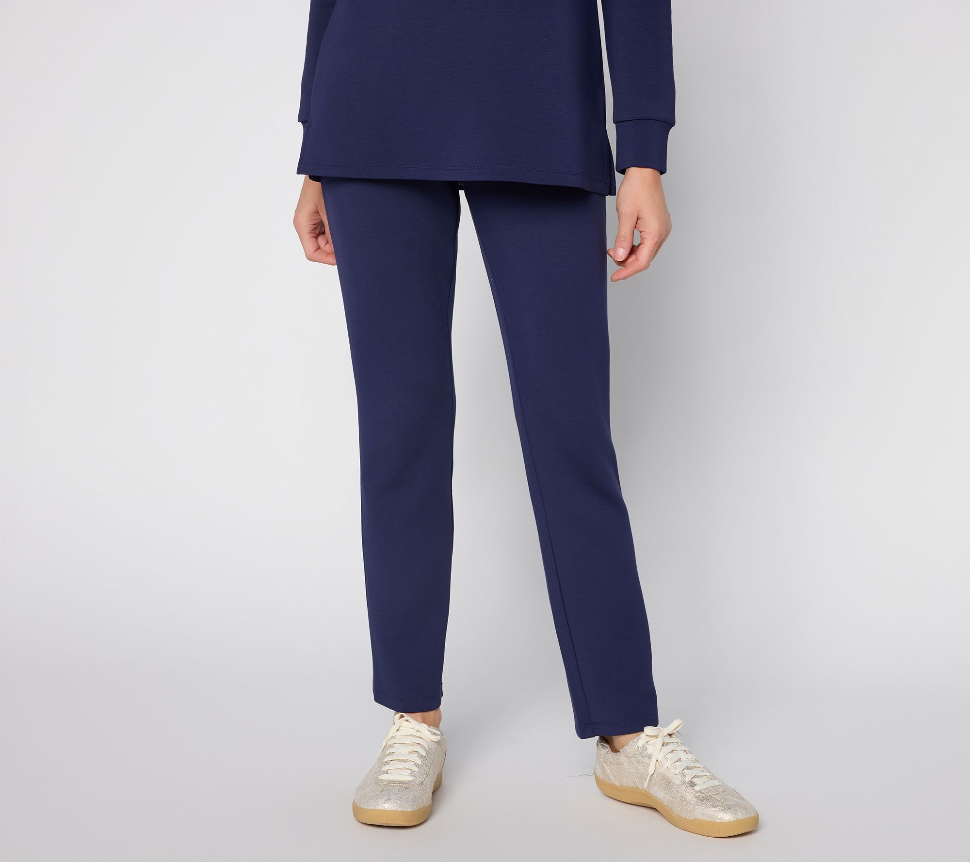 "As Is" Belle by Kim Gravel Reg ScubaLuxe Straight Leg Pants