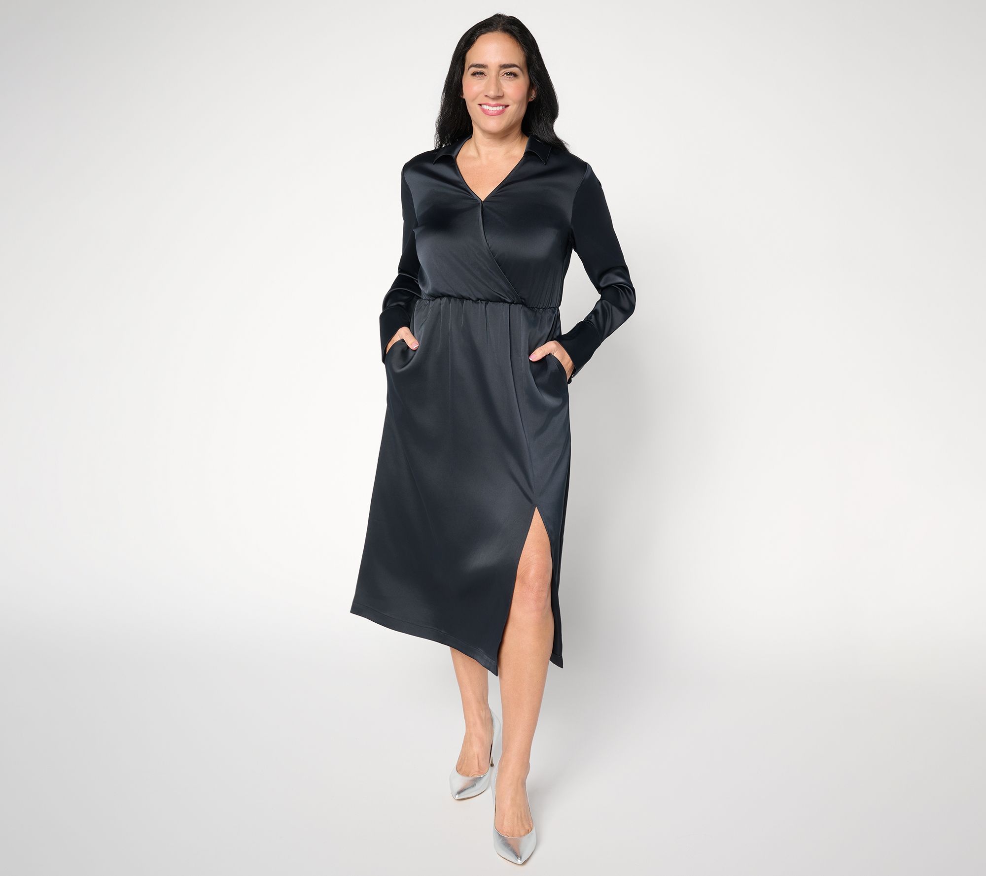 "As Is" BEAUTIFUL by Lawrence Zarian Reg The Joyful Satin Dress