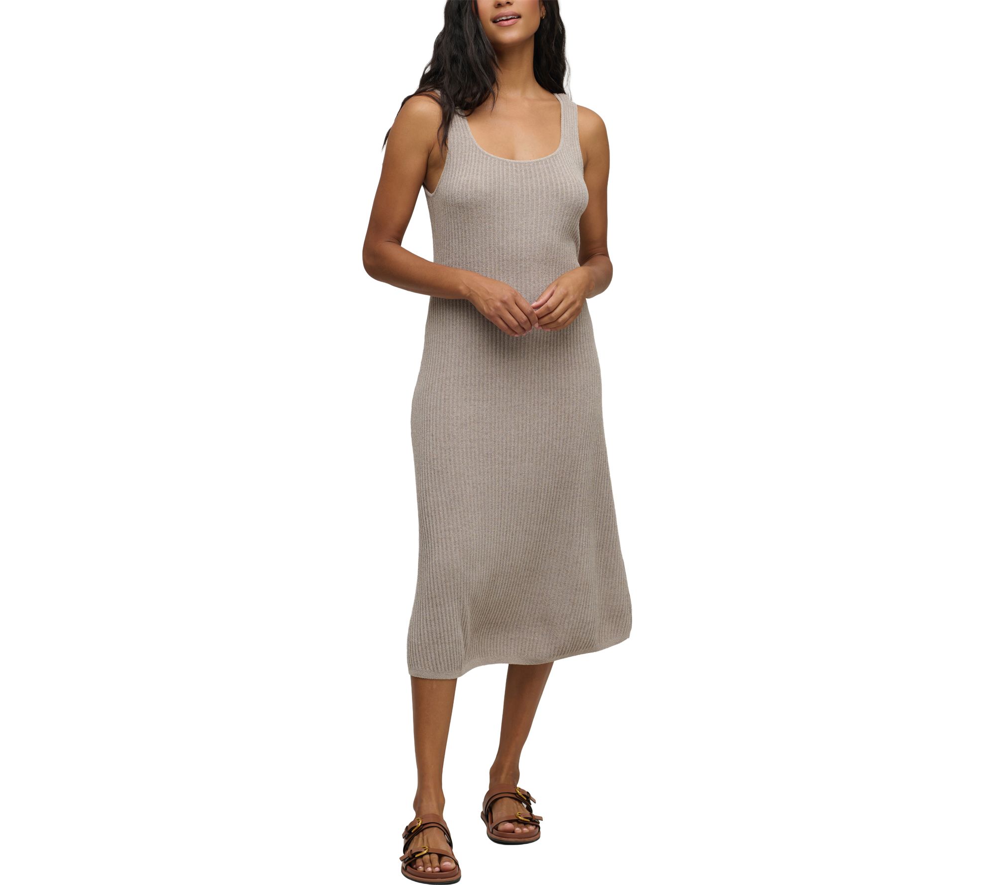 Barefoot Dreams CozyChic Ultra Lite Rib Midi Dr ess