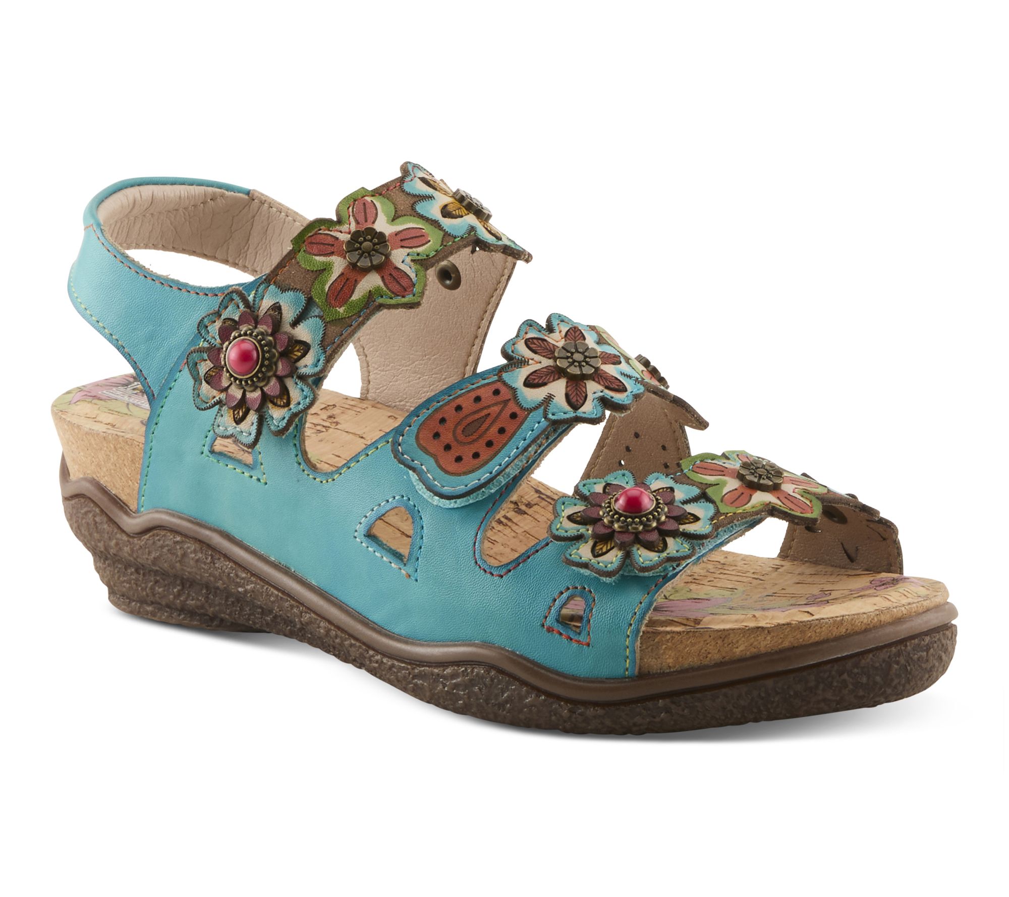 L'Artiste by Spring Step Leather Adjustable Sandal - Bethie
