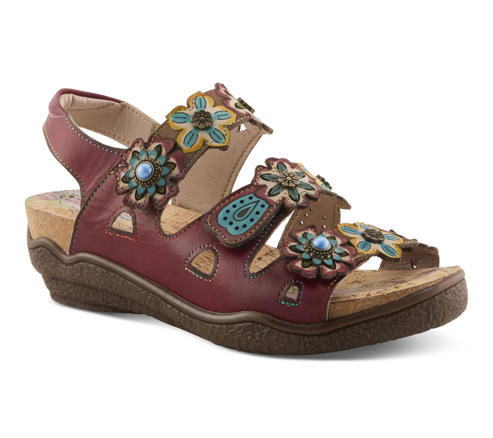 L'Artiste by Spring Step Leather Adjustable Sandal - Bethie