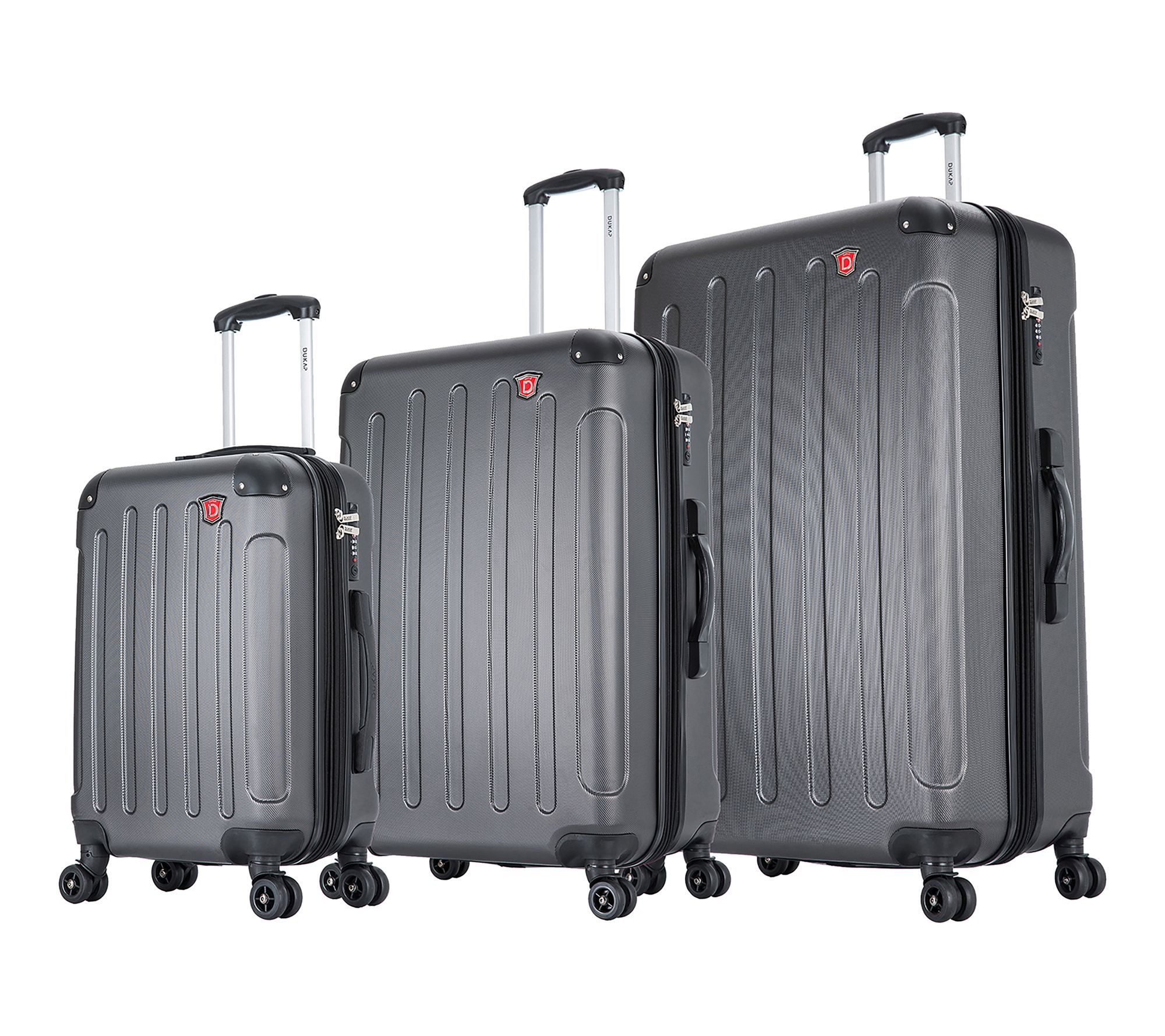DUKAP Intely Smart Hardside 3-Piece Luggage Set