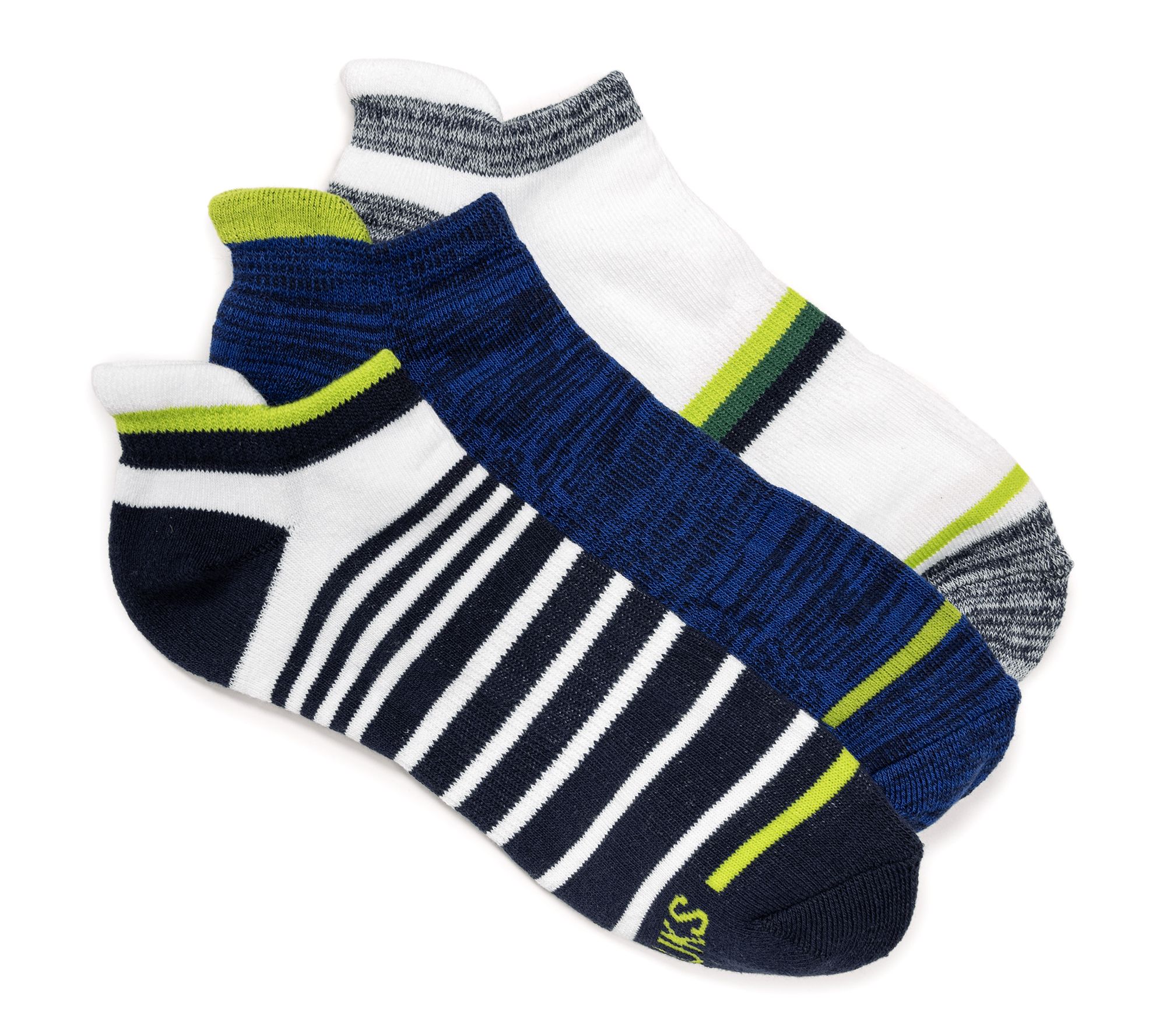 MUK LUKS 3 Pair Pack Cotton Low Cut Ankle Compression Socks