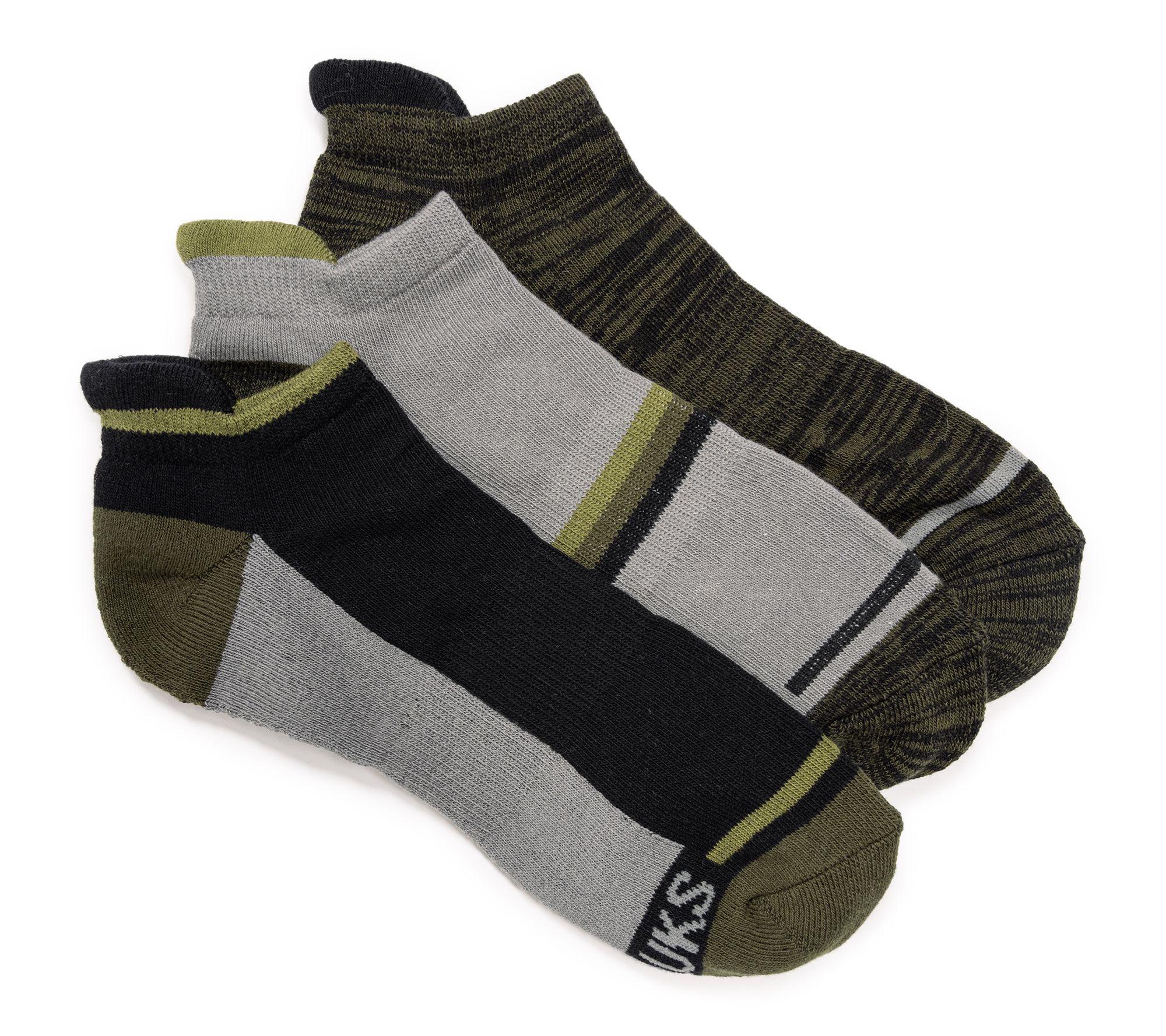 MUK LUKS 3 Pair Pack Cotton Low Cut Ankle Compression Socks