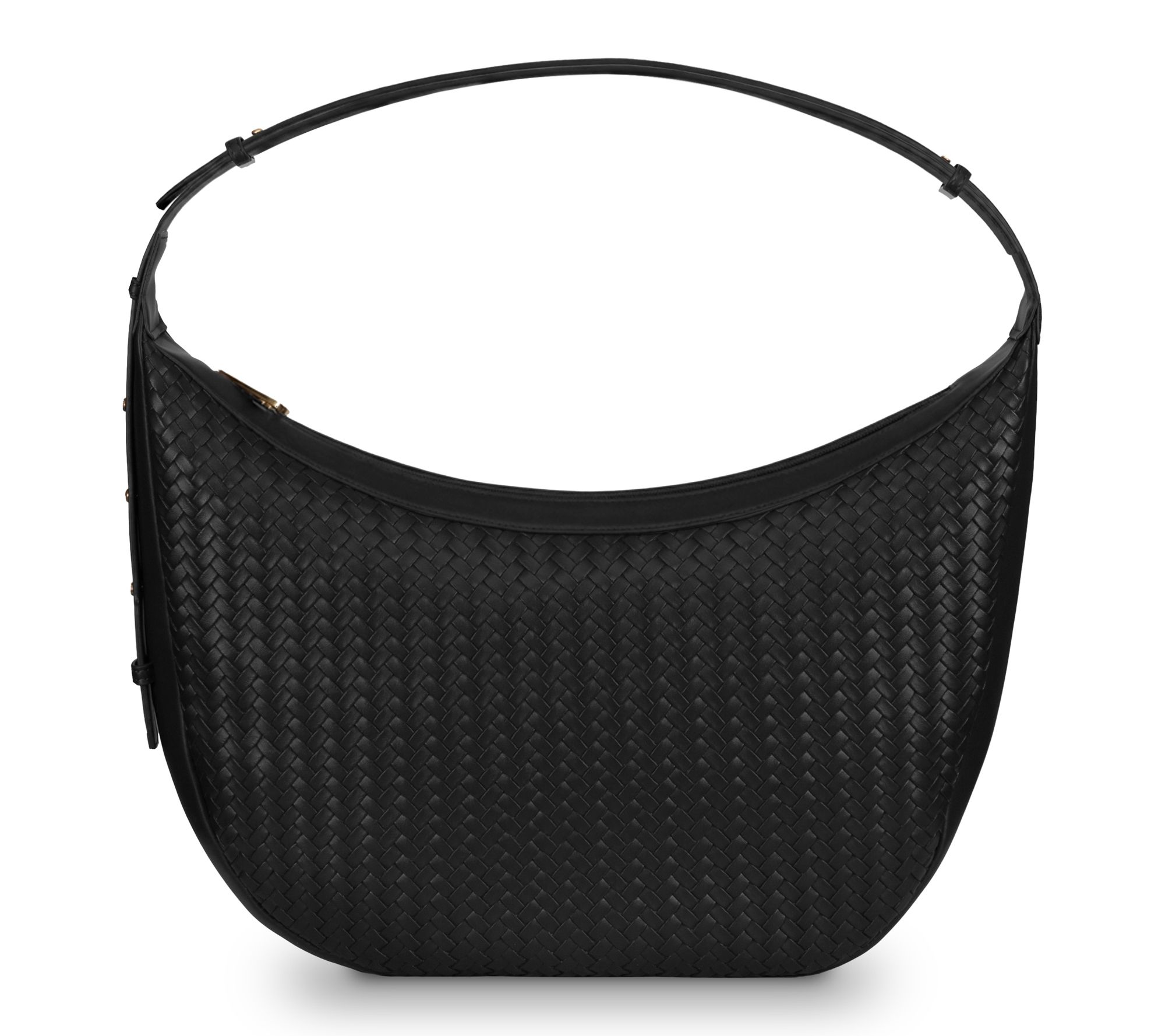 Youzey The Crescent Woven Faux Leather Handbag - QVC.com