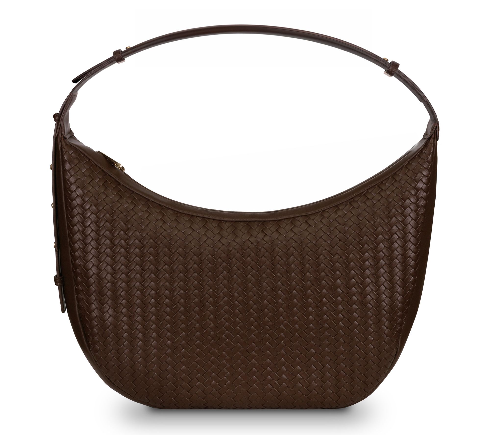 Youzey The Crescent Woven Faux Leather Handbag