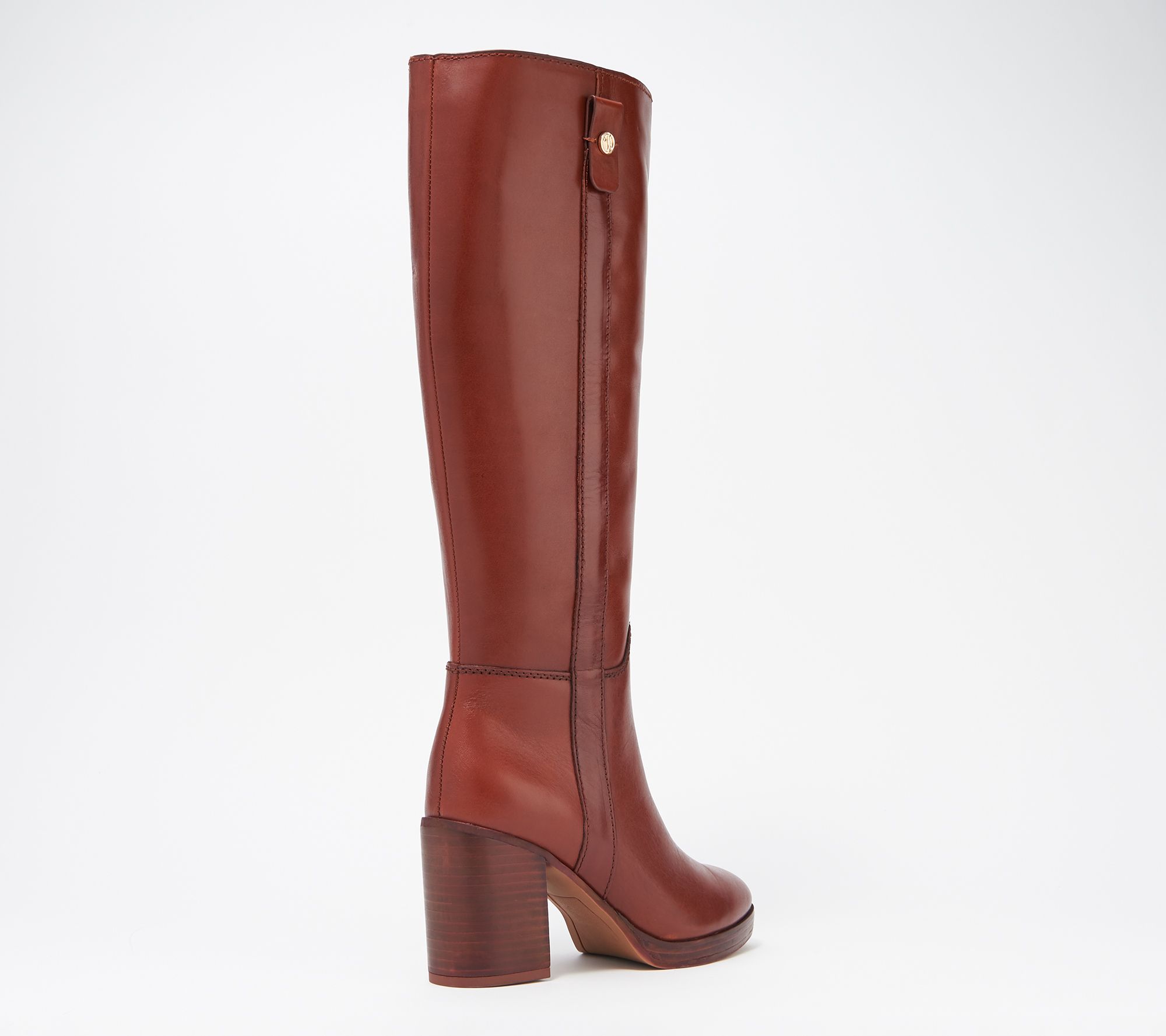 Franco Sarto Medium Calf Leather Tall Shaft Boots - Kendra - QVC.com