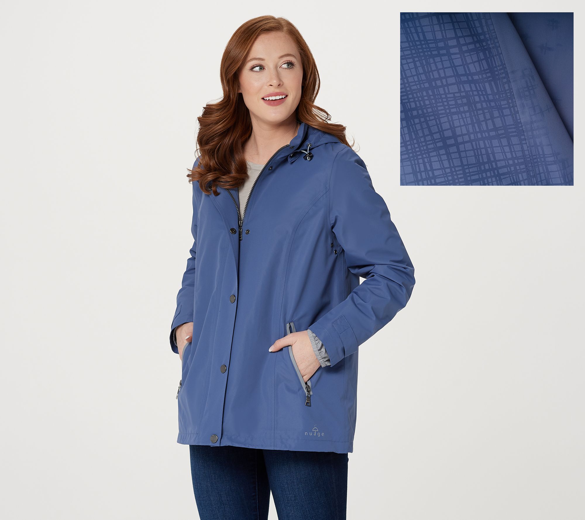 Nuage outerwear waterproof jacket clearance with hood