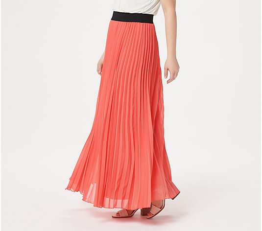"As Is" Laurie Felt Pleated Pull-On Skirt