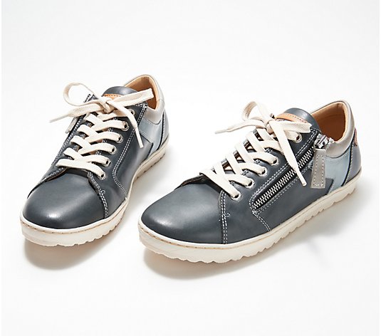 Pikolinos Leather Lace-Up Sneakers - Atenas