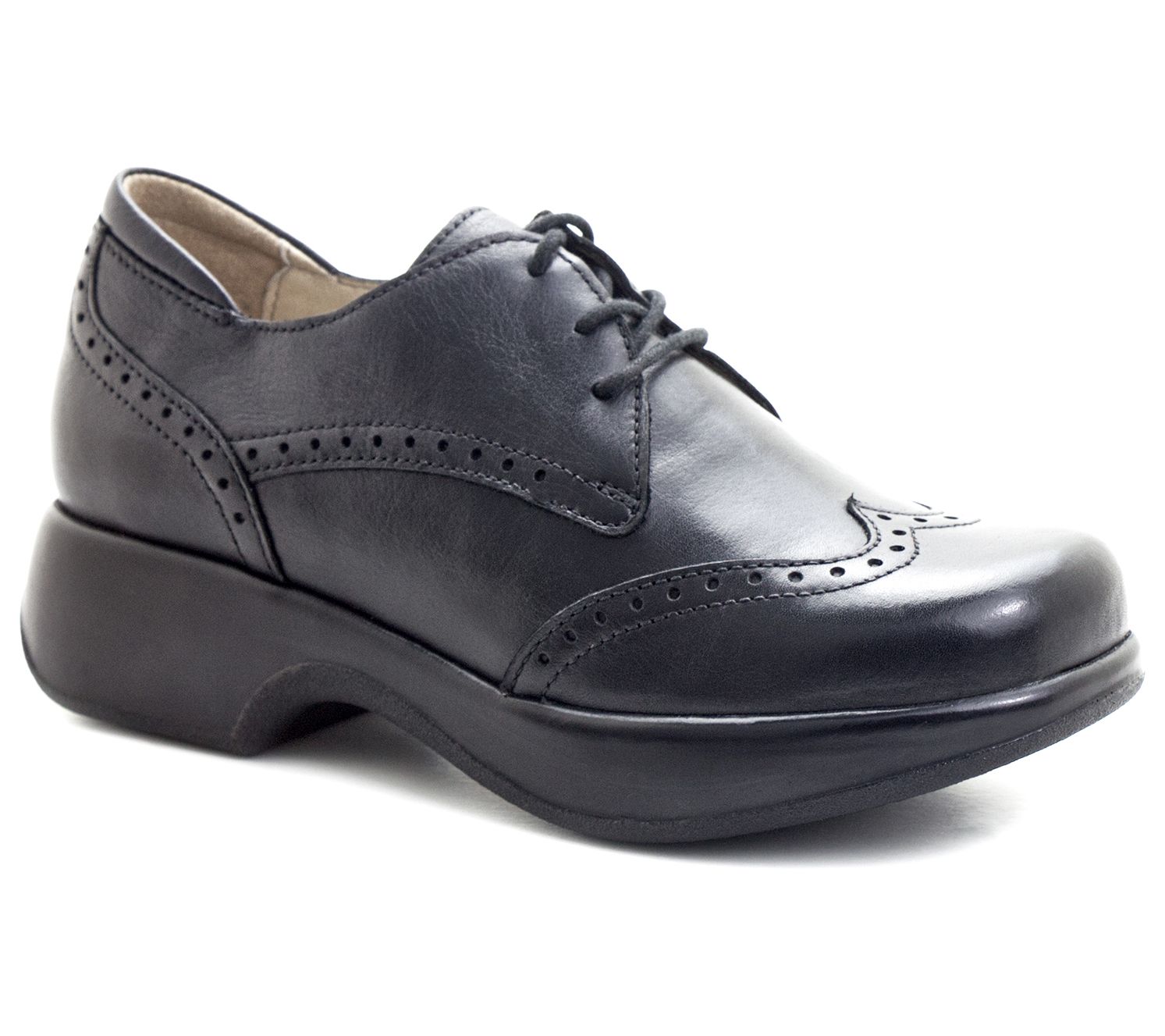 Dromedaris Leather Lace Up Shoes - Hornbill - QVC.com