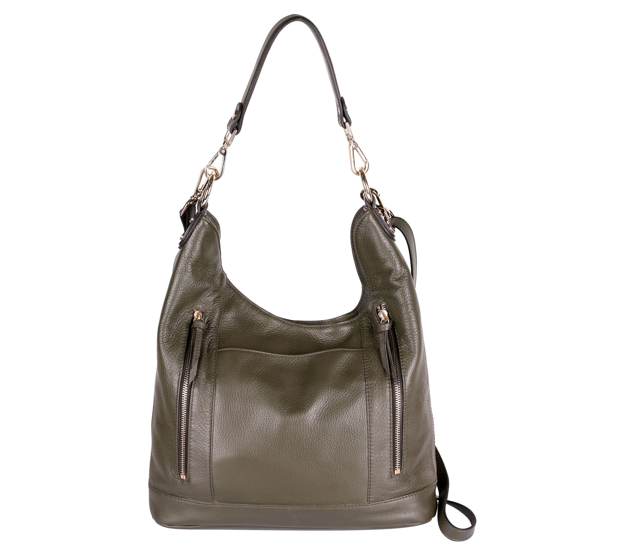 Karla Hanson Irene Leather Hobo Bag - QVC.com