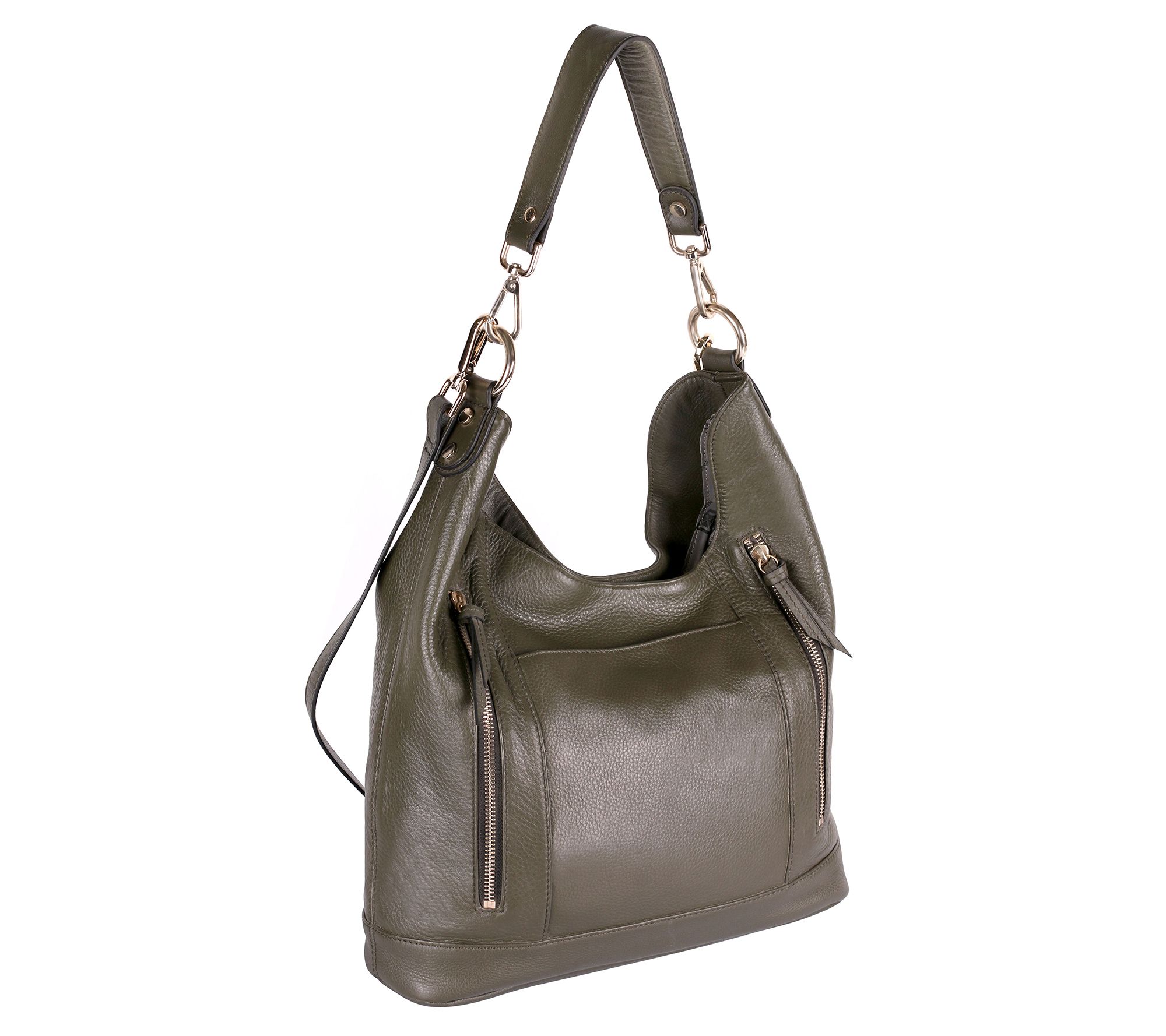 Karla Hanson Irene Leather Hobo Bag - QVC.com