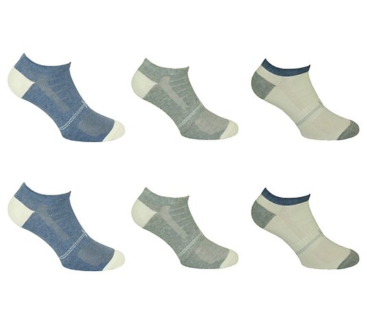 Norfolk Set of 6 Cotton Jersey Low-Cut Ladies'Socks