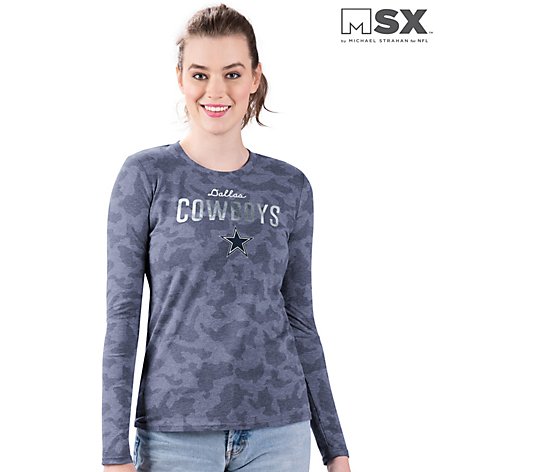 MSX by Michael Strahan for NFL Dallas Women's Long Sleeve Camo Tee