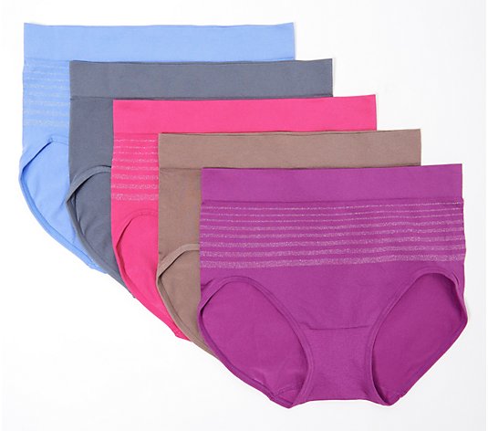 Breezies Seamless Comfort Holiday Panty Gift Pack Set of 5