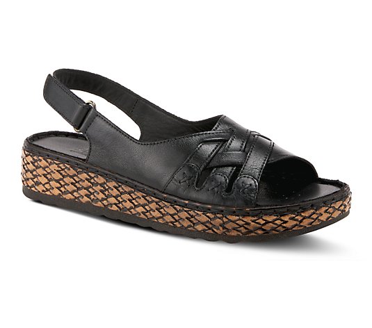 Spring Step Leather Slingback Sandals - Hartley