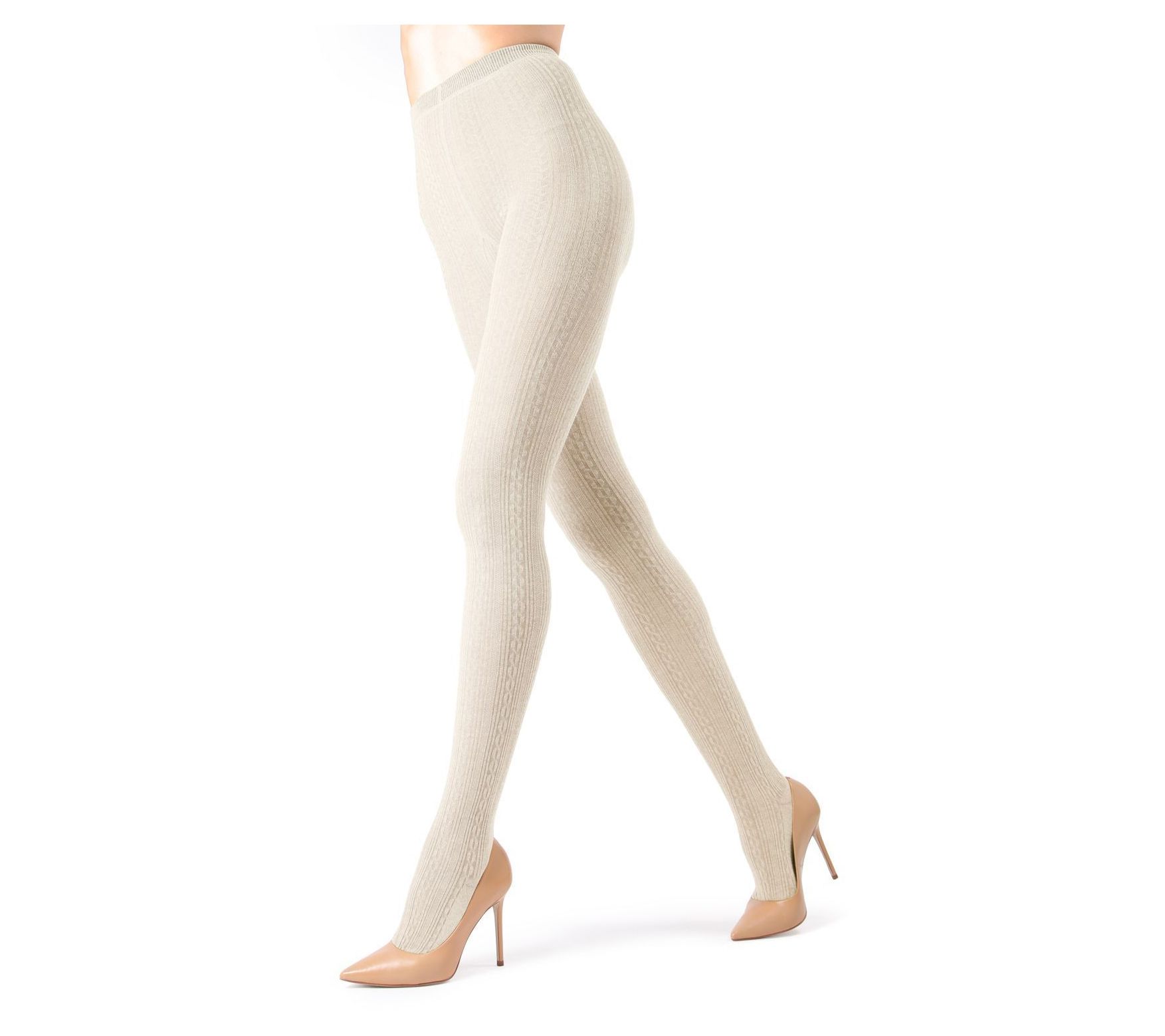 Memoi Toronto Cable Sweater Tights