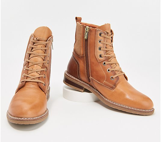 Pikolinos Leather Lace-Up Boots - Segovia