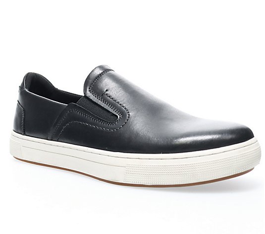 Propet Men's Kedrick Leather Slip On Sneakers