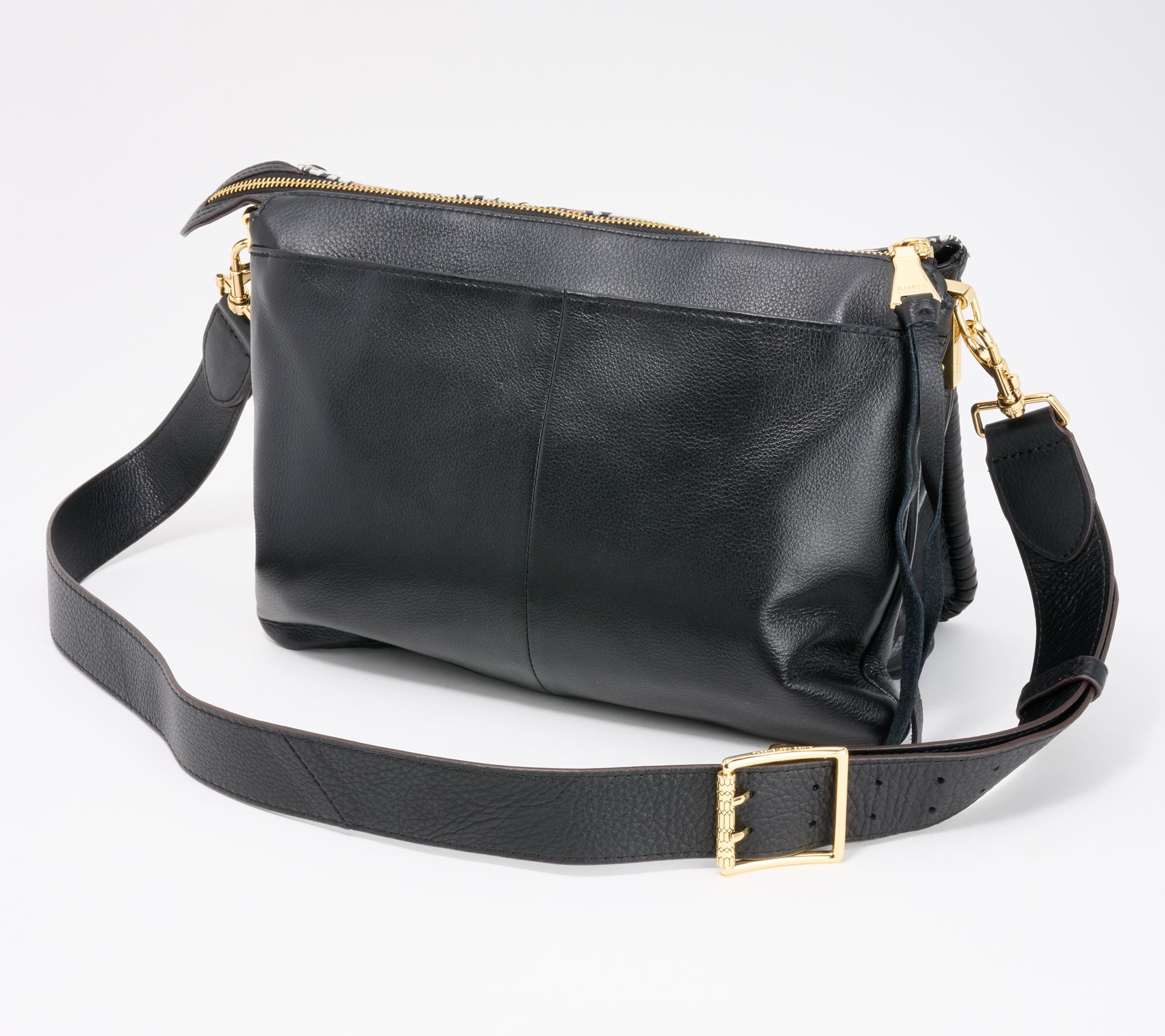 Shop Aimee Kestenberg Famous Leather Double Zip Crossbody