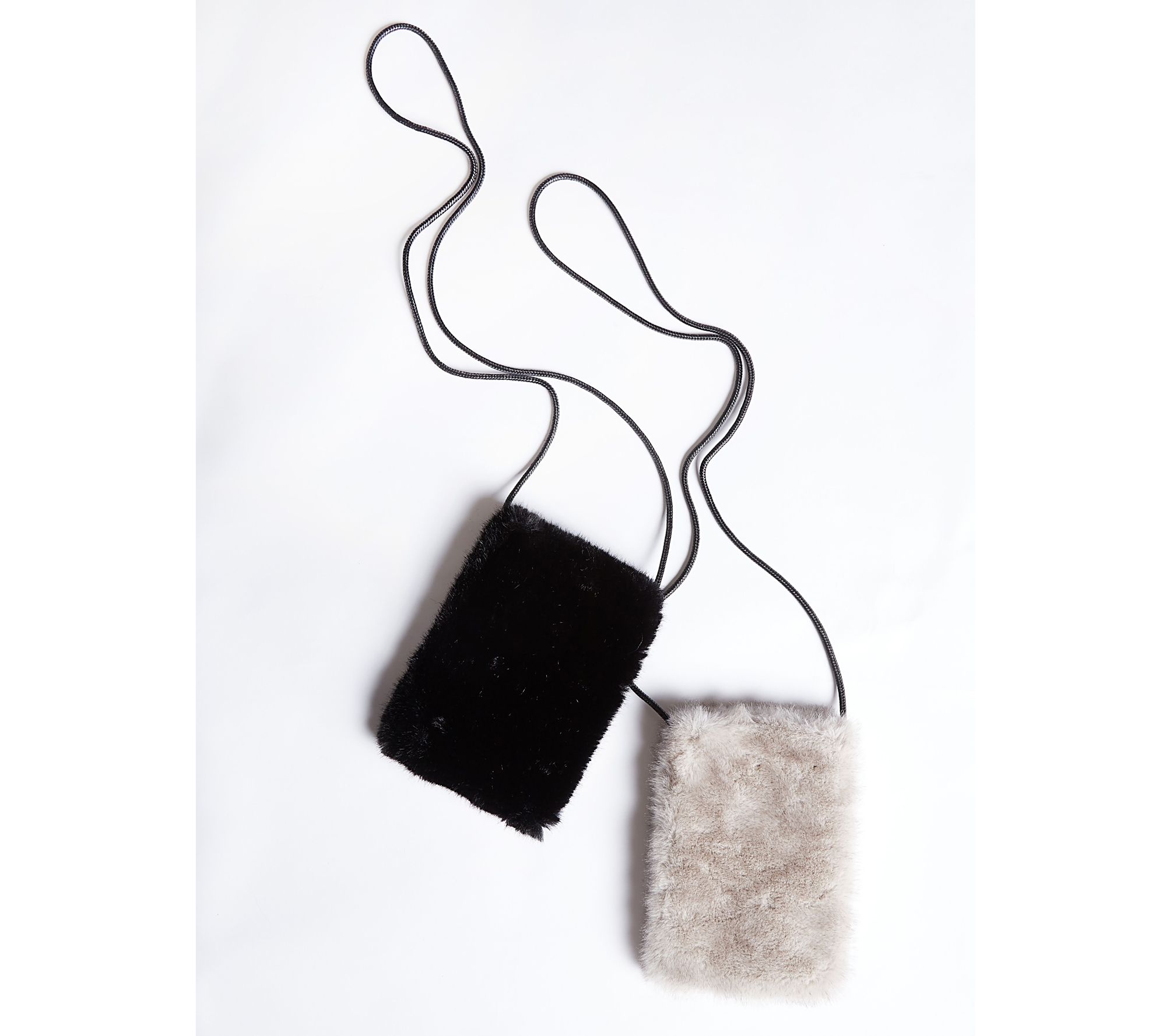 Kelli Kouri Natural FauxFur Cell Phone Holder