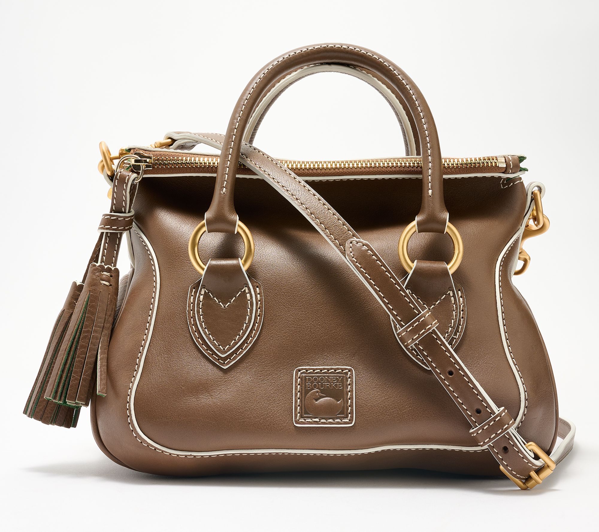 Dooney Bourke Florentine Leather Small Satchel QVC