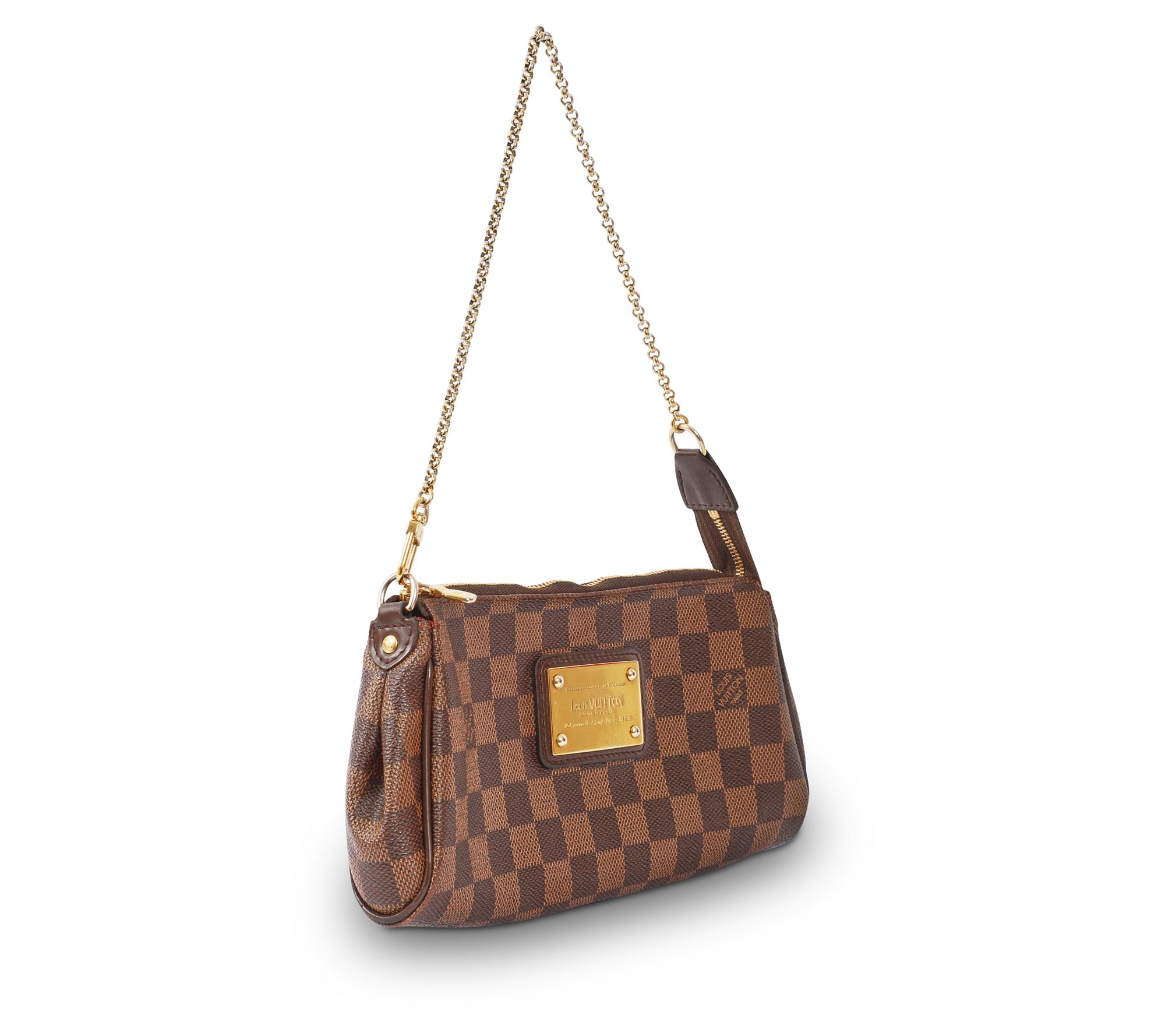 Pre-Owned Louis Vuitton Eva Damier Ebene Crossbody Bag - Very Good