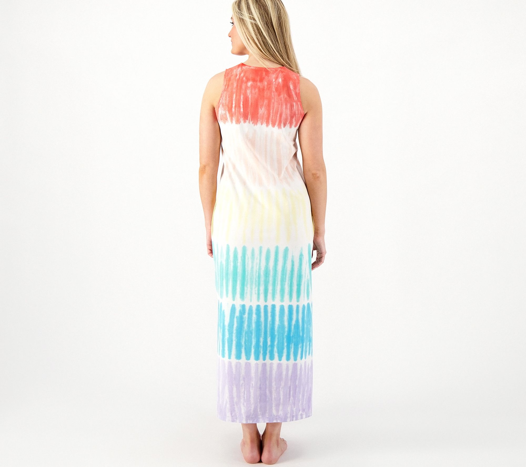 "As Is" Lands End Petite High Neck CoverUp Maxi Dress