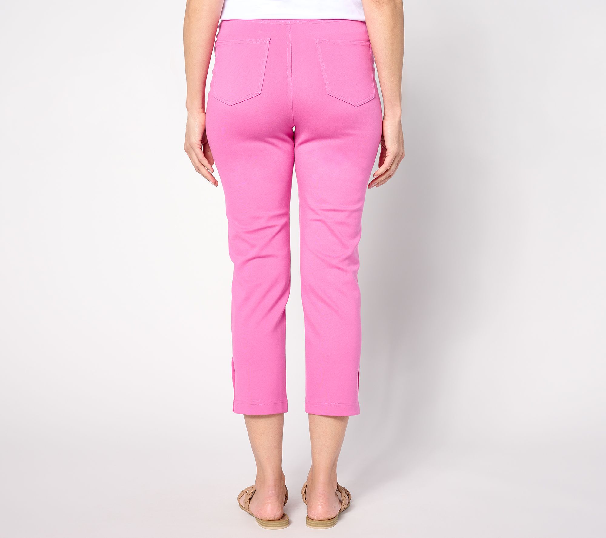 Lands' End Women's Petite Active Crop Yoga Pants - Small - Hot Pink : Target