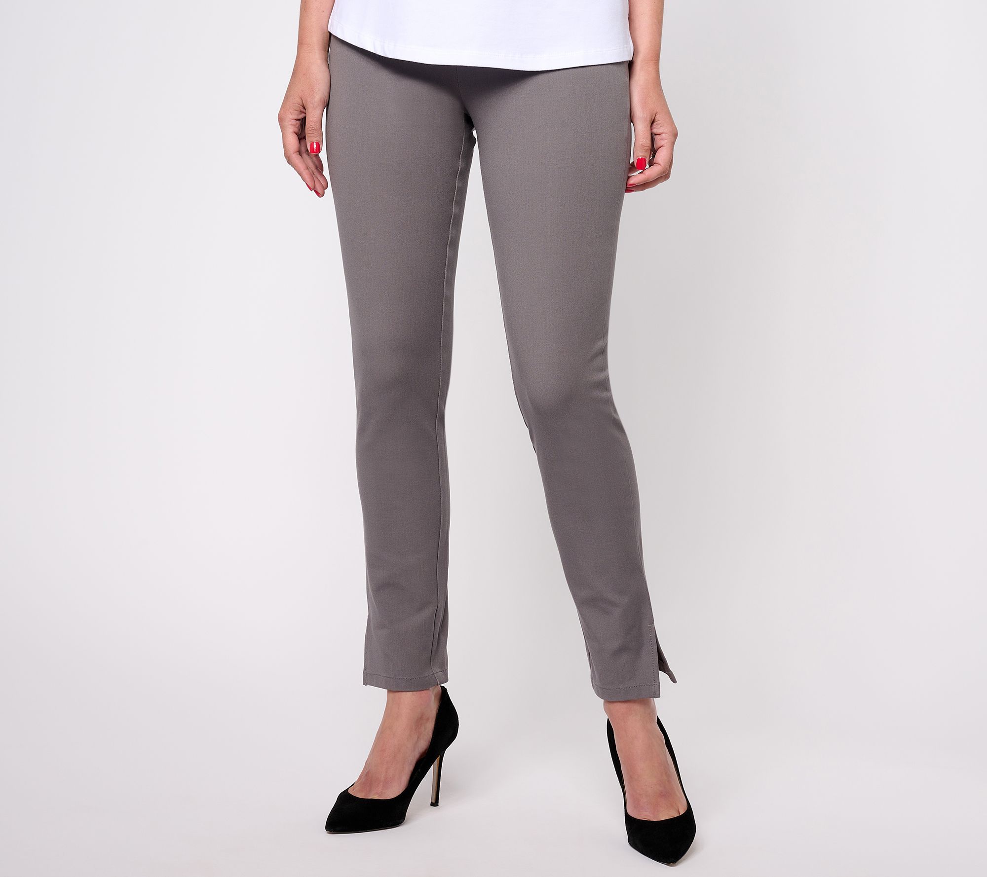 "As Is" Isaac Mizrahi Live! Petite 24/7 Stretch High Waisted Pants