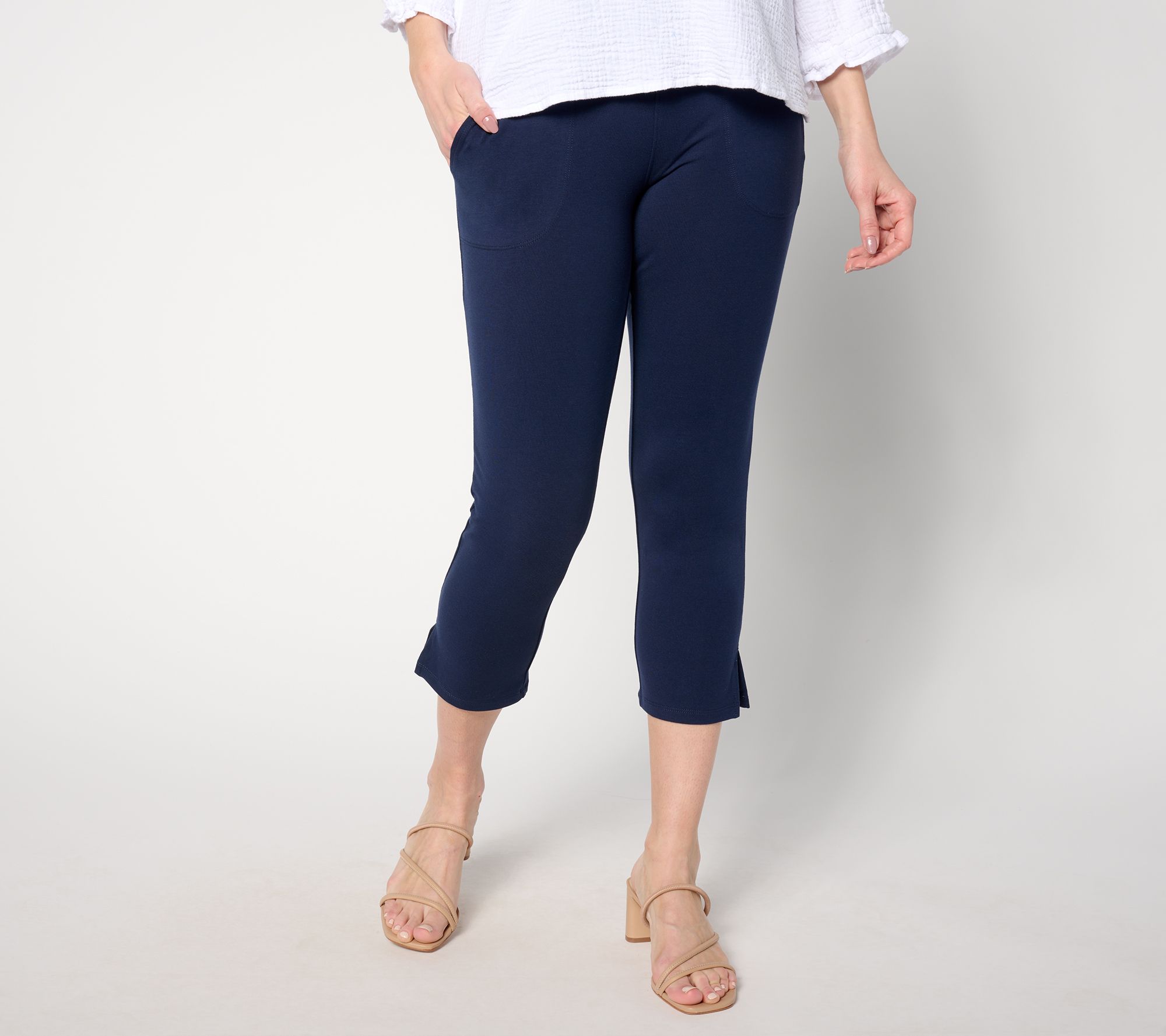 Women With Control Tummy Control Regular Crop Pants