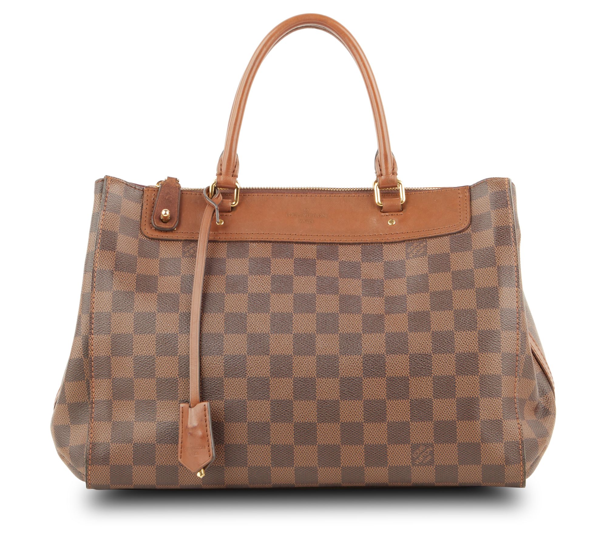 Pre-Owned Louis Vuitton Greenwich NM Damier Ebe ne Brown