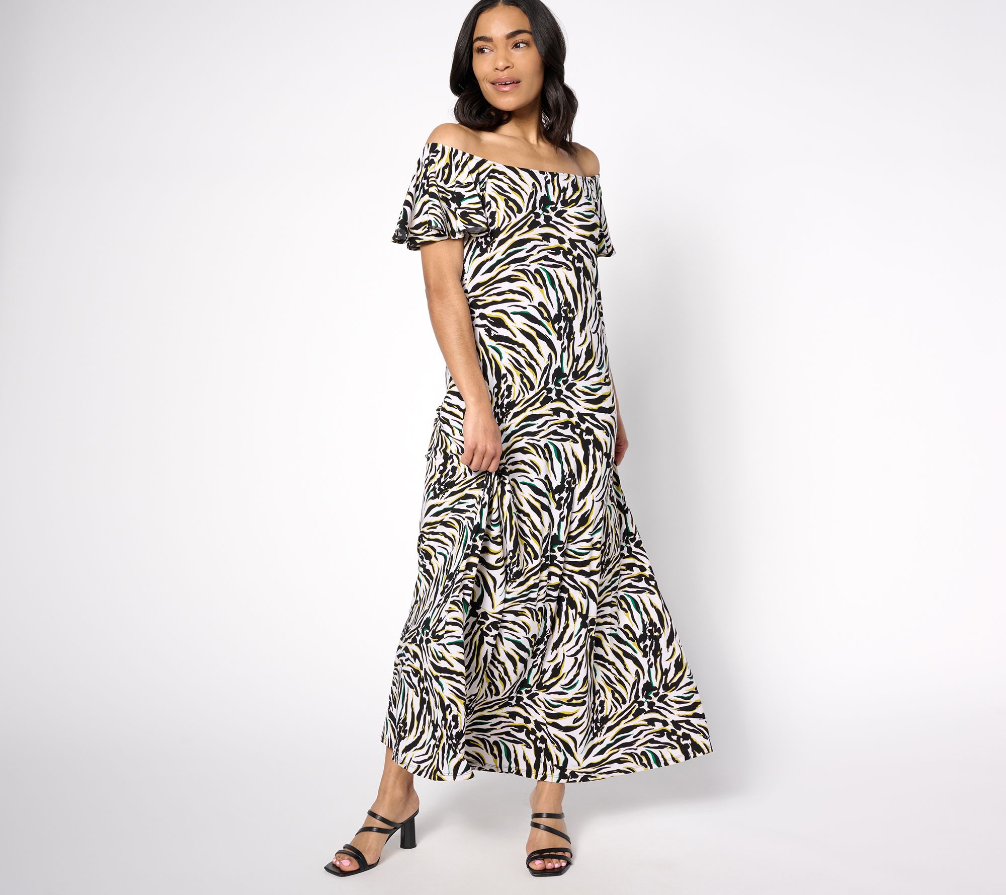 "As Is" Attitudes by Renee Regular Como Jersey Maxi Dress