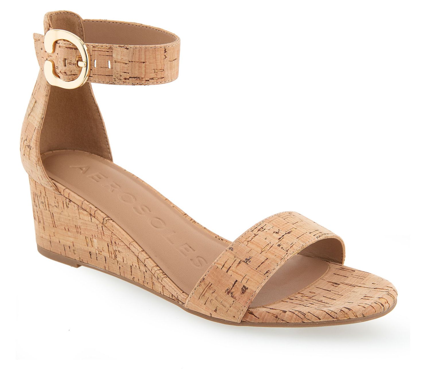 Aerosoles Ankle Strap Slim Wedge- Willis