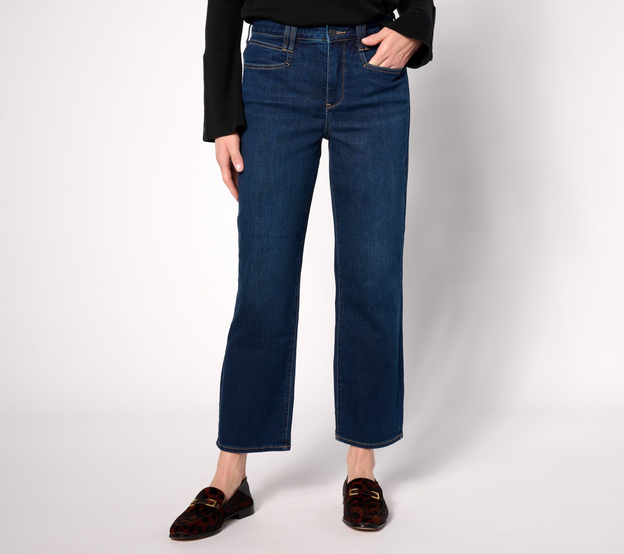 "As Is" NYDJ High Rise Bailey Relaxed Ankle Jeans- Northbridge