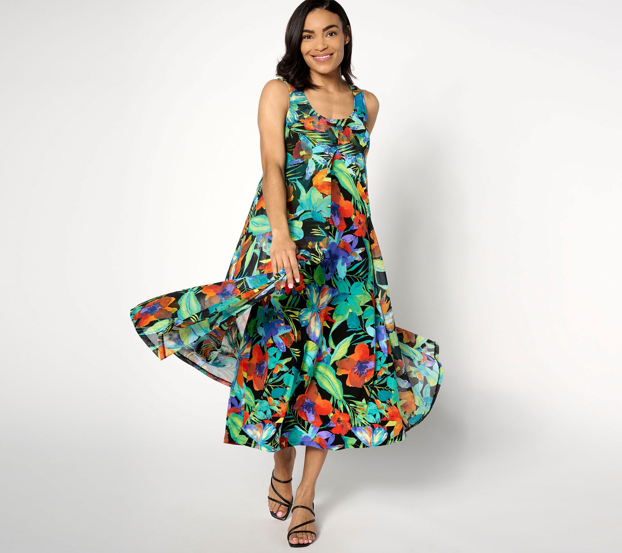 Qvc renee maxi dress best sale