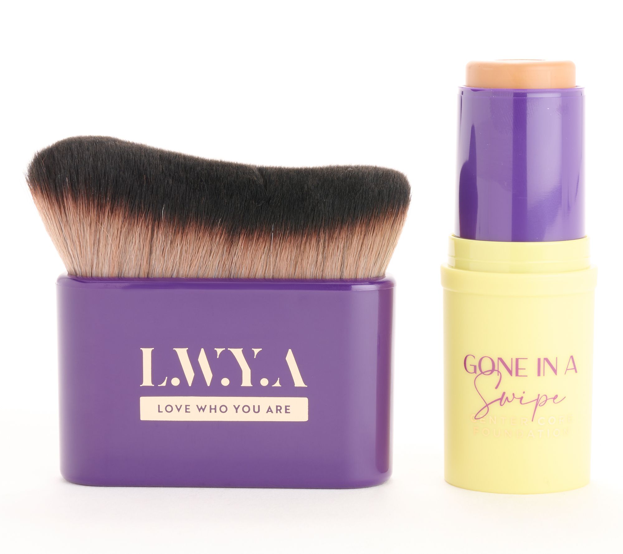 LWYA by Kim Gravel Gone In A Swipe Foundation & Brush Set