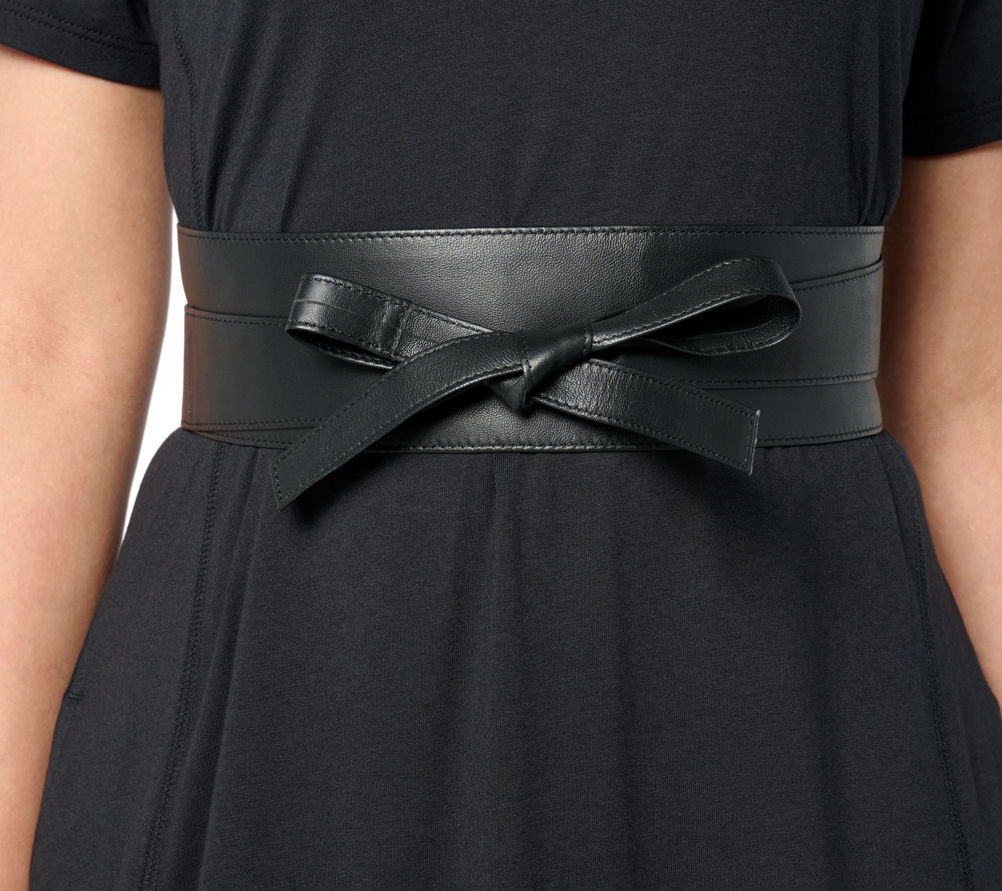 "As Is" Complliments 100% Leather Obi Belt