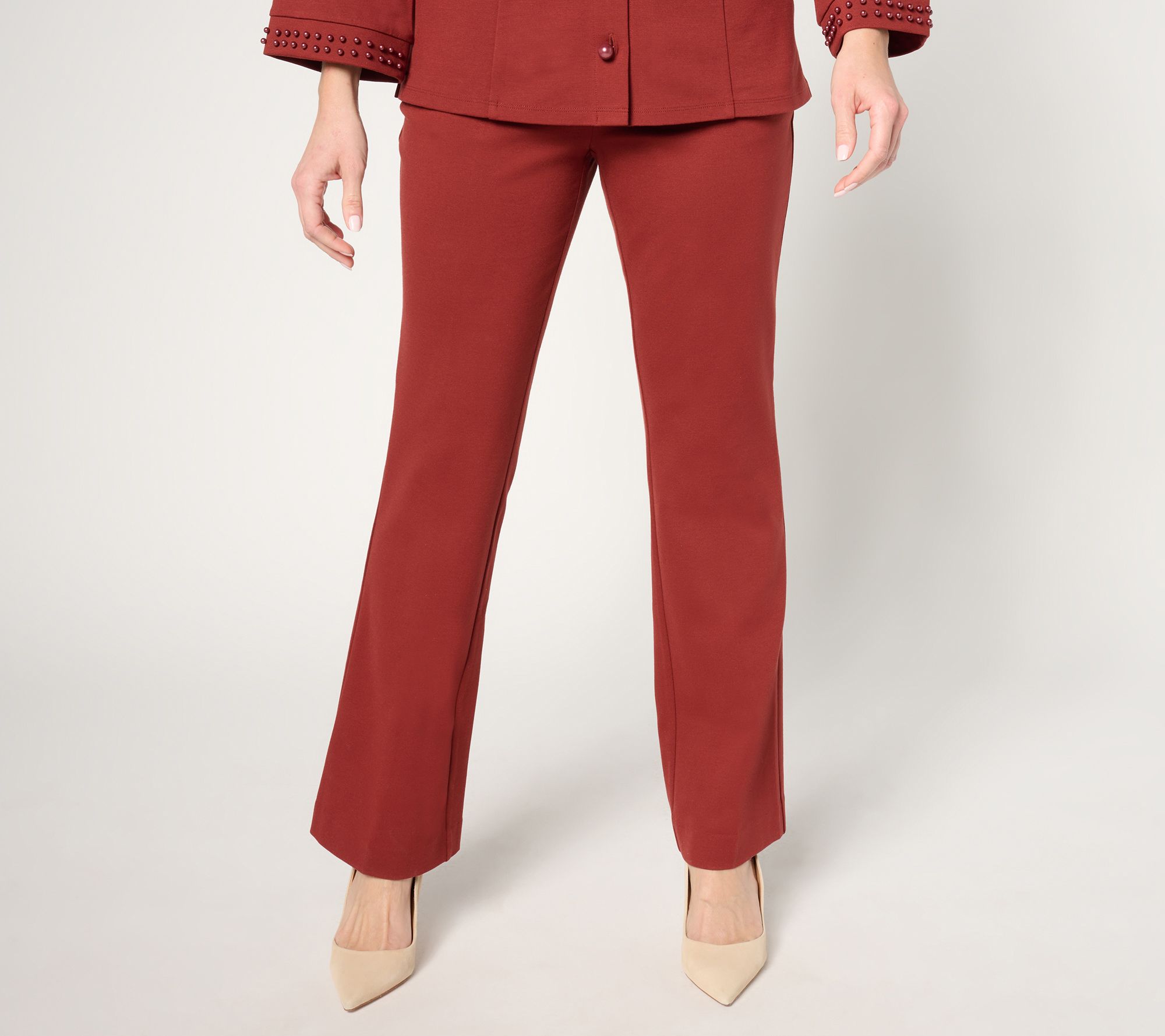 BEAUTIFUL by Lawrence Zarian Regular Pull-On Tailored Knit Pant