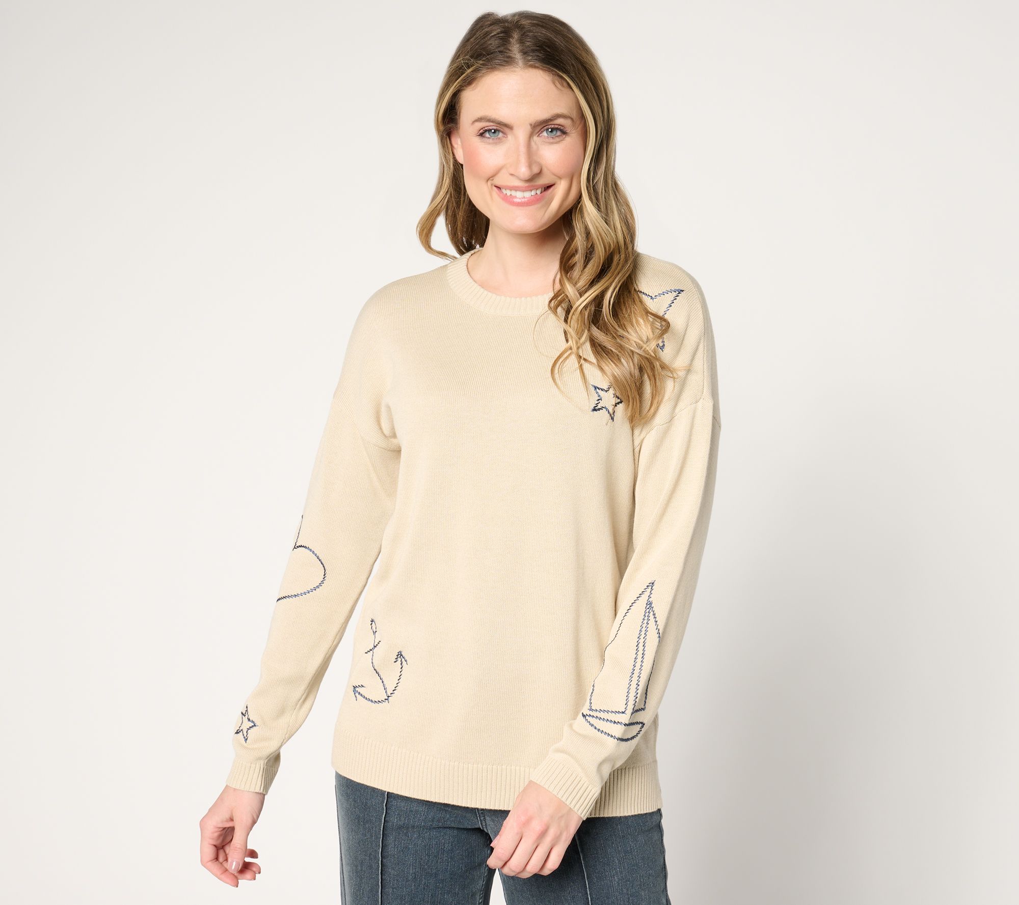 Belle by Kim Gravel Drop it Like It's Yacht Sweater