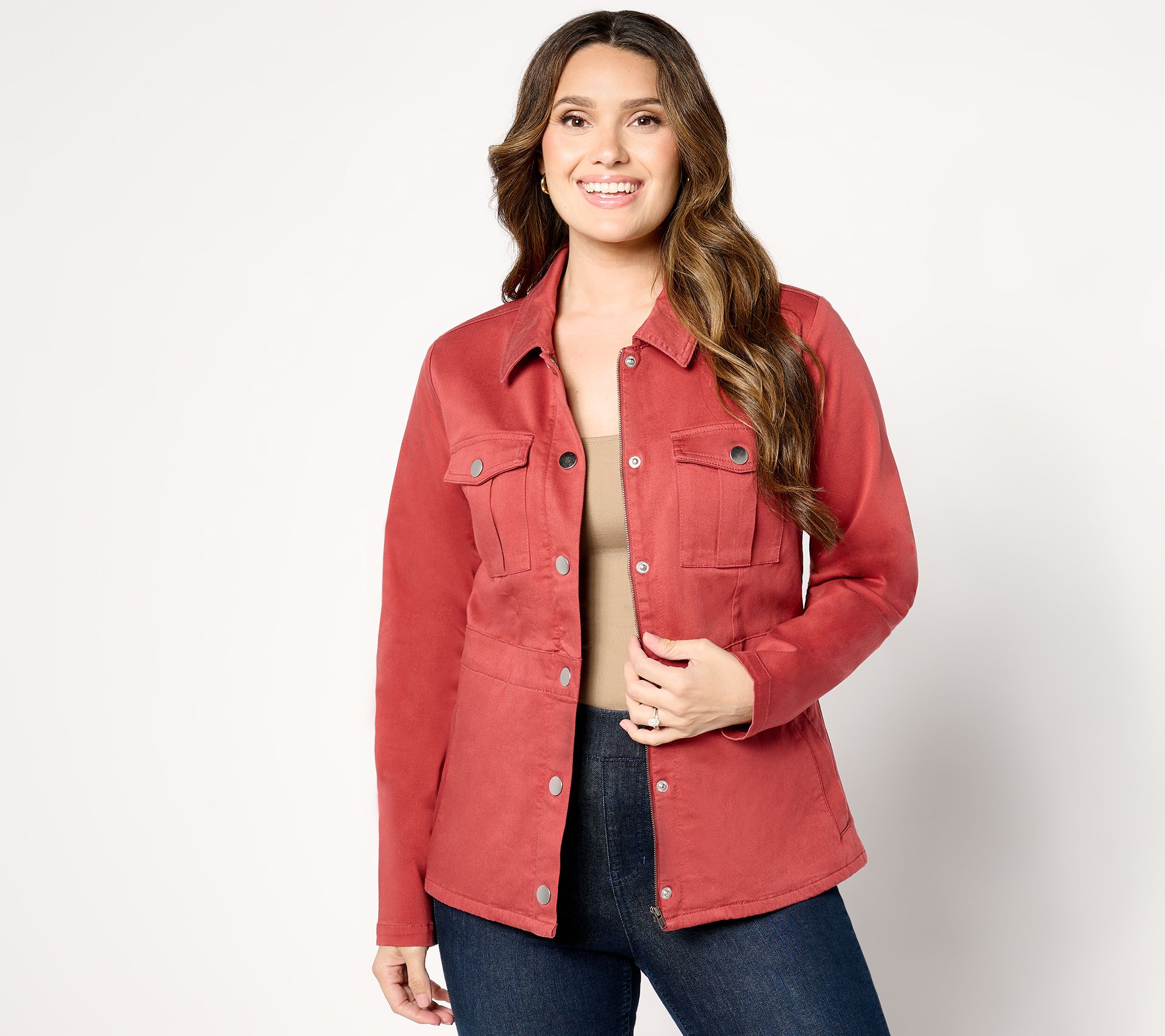 "As Is" Susan Graver Utility Twill Jacket