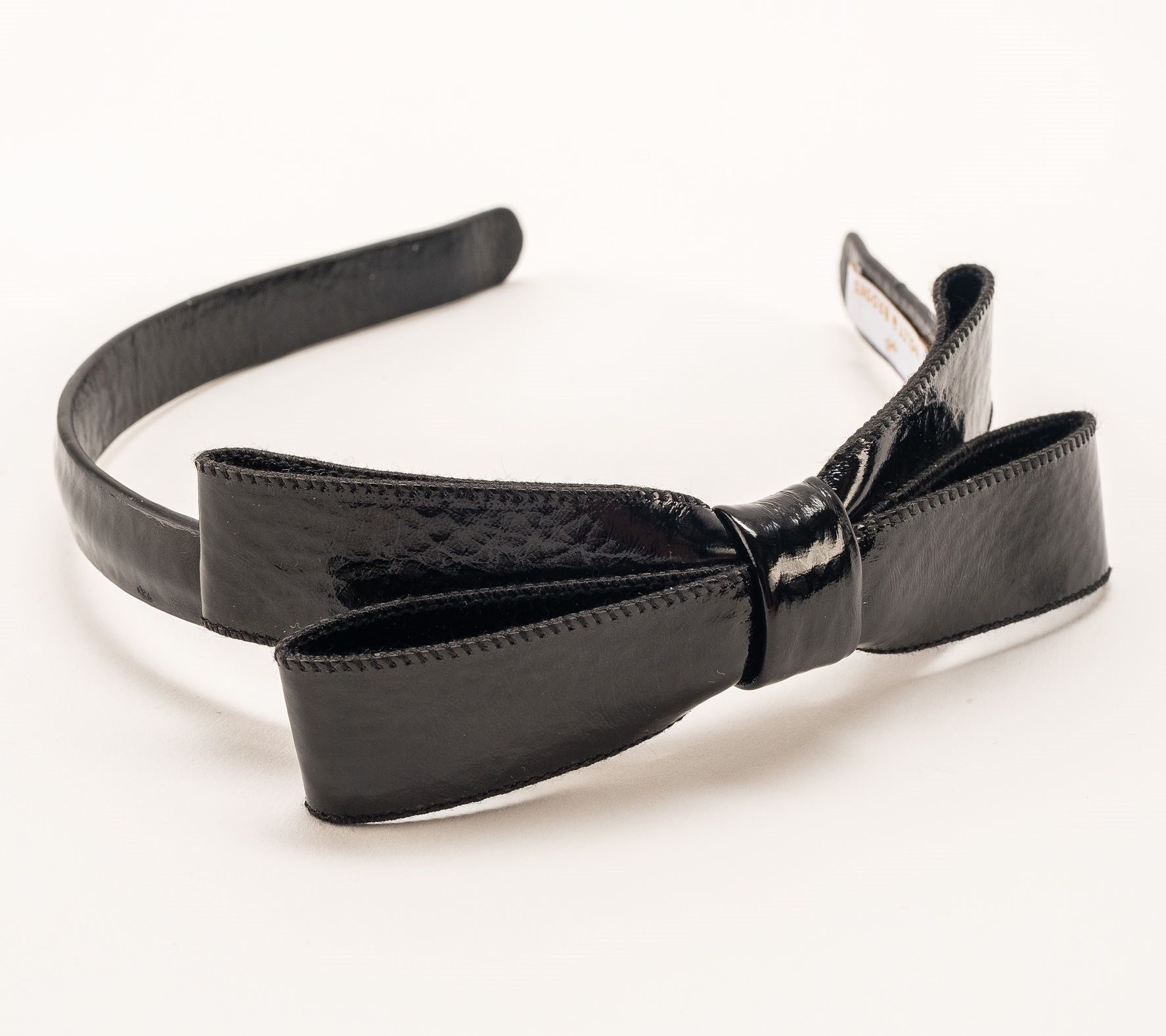 Violet & Brooks Paige Bow Faux Patent Leather Headband