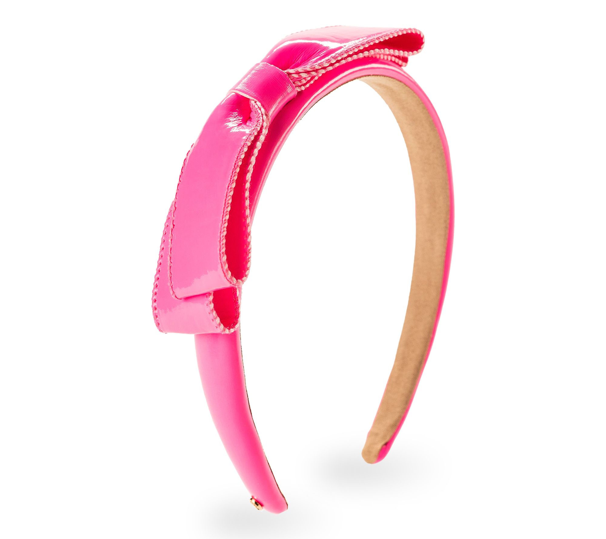 Violet & Brooks Paige Bow Faux Patent Leather Headband