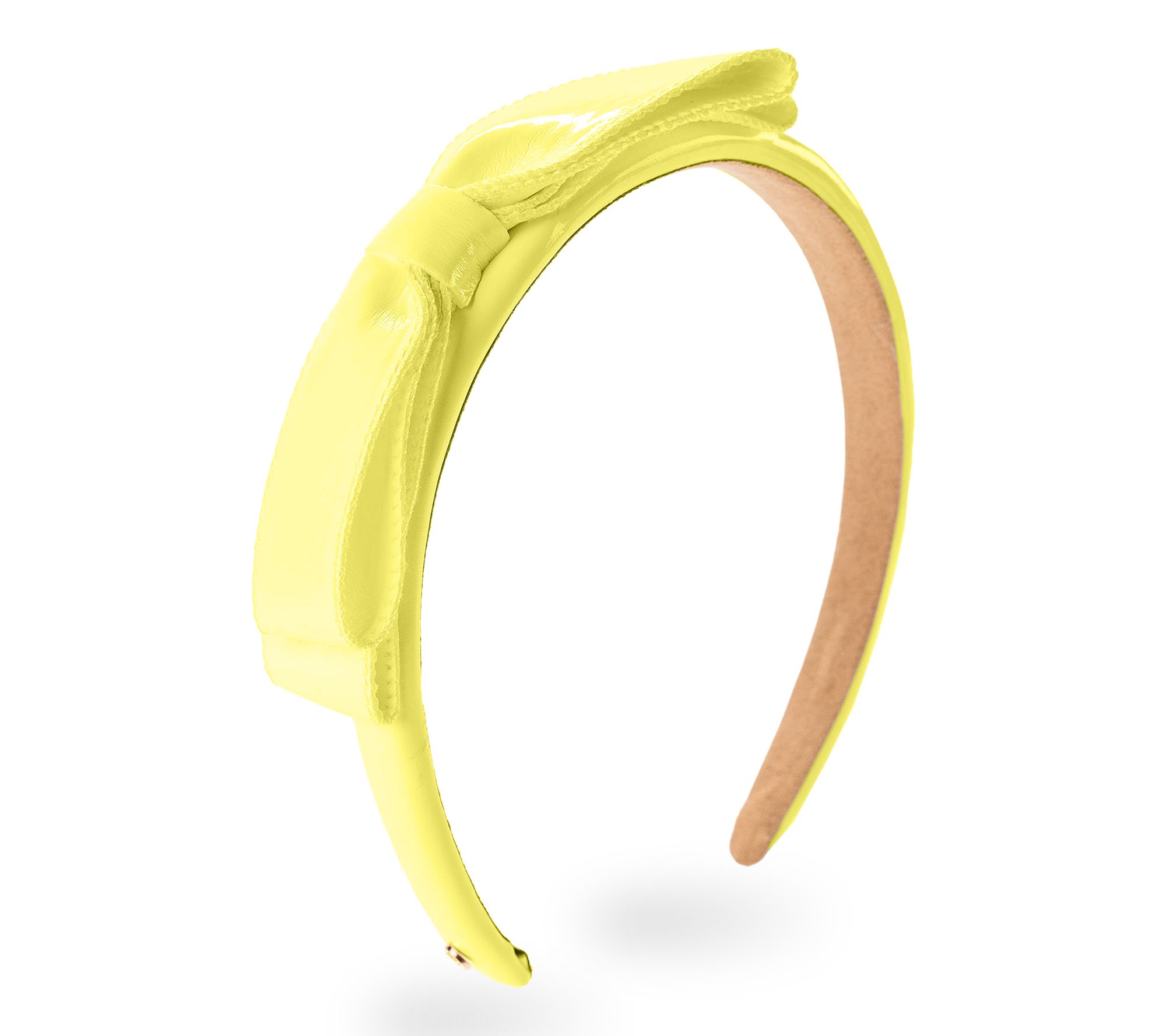 Violet & Brooks Paige Bow Faux Patent Leather Headband