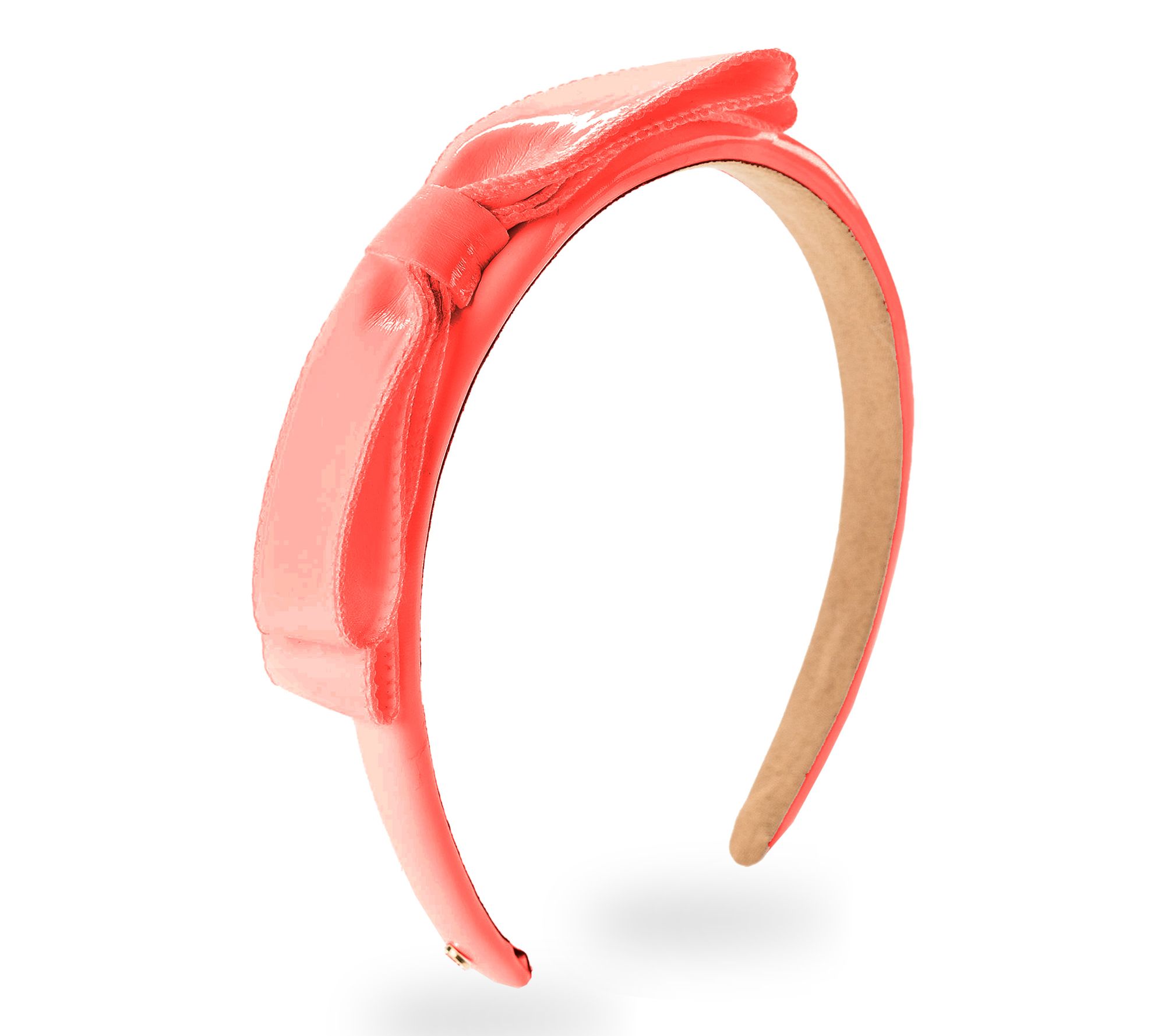 Violet & Brooks Paige Bow Faux Patent Leather Headband