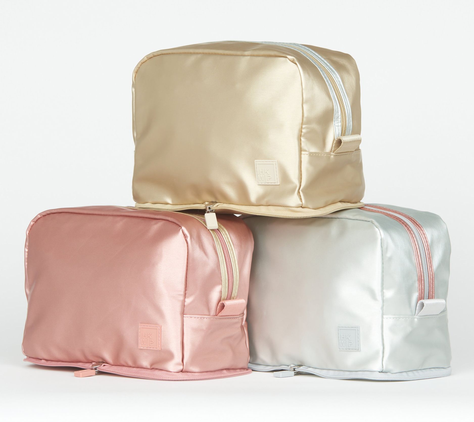 "As Is" IHKWIP Set of 3 XL Packable Cosmetic Cases