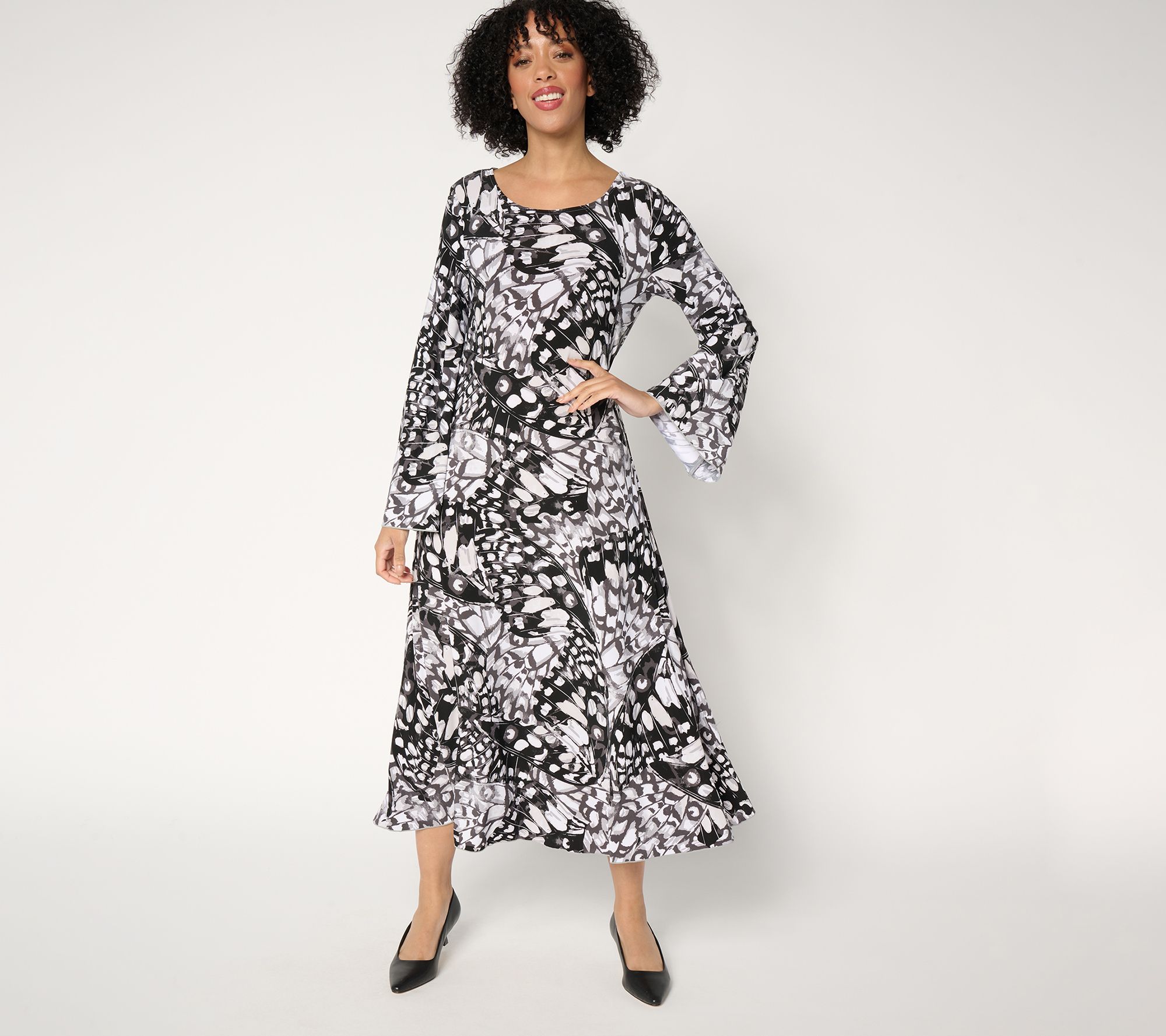 "As Is" Attitudes by Renee Petite Como Jersey Midi Dress