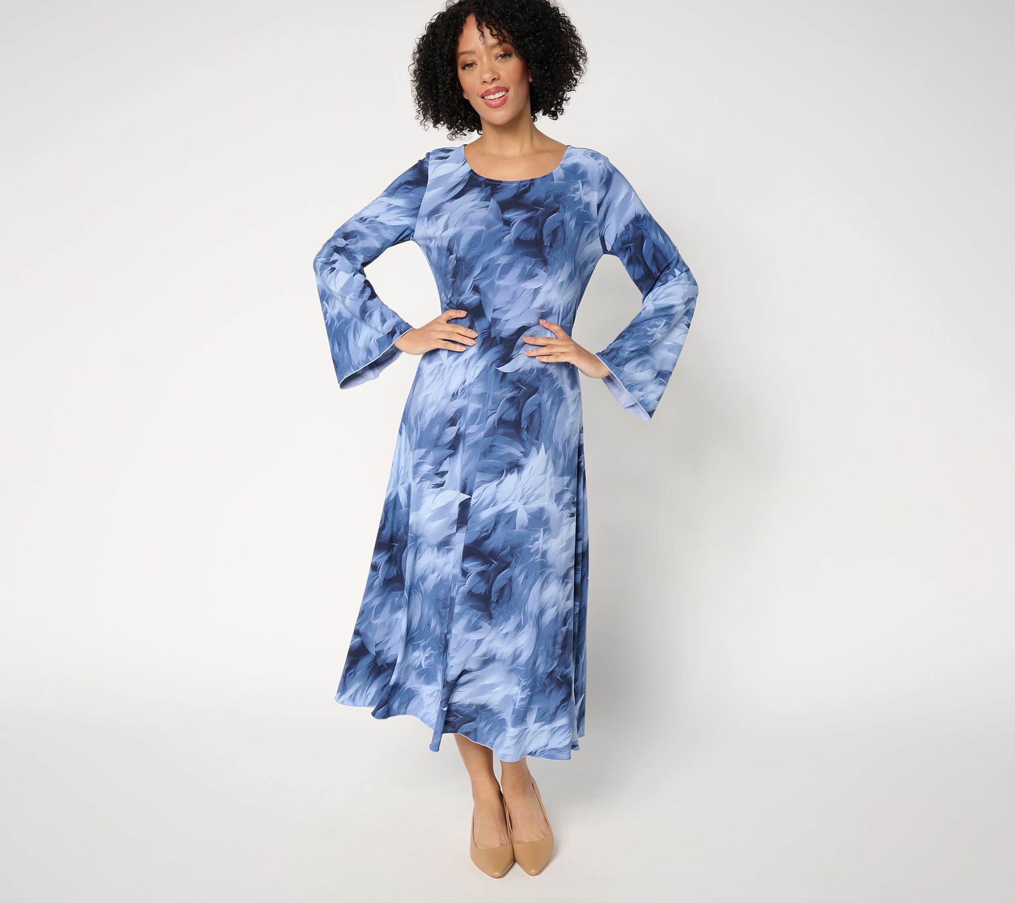"As Is" Attitudes by Renee Petite Como Jersey Midi Dress